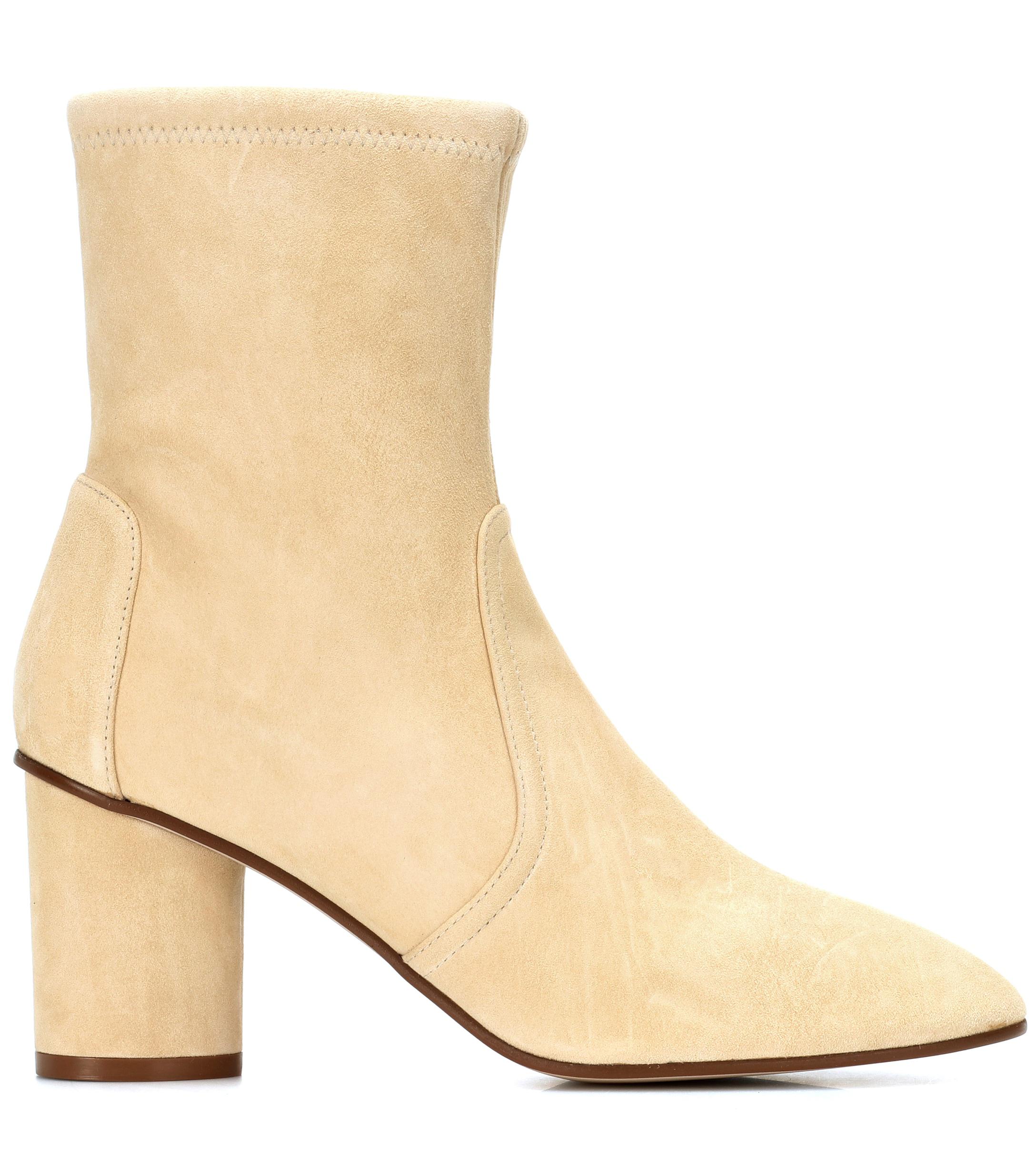 stuart weitzman delphine platform suede ankle boots