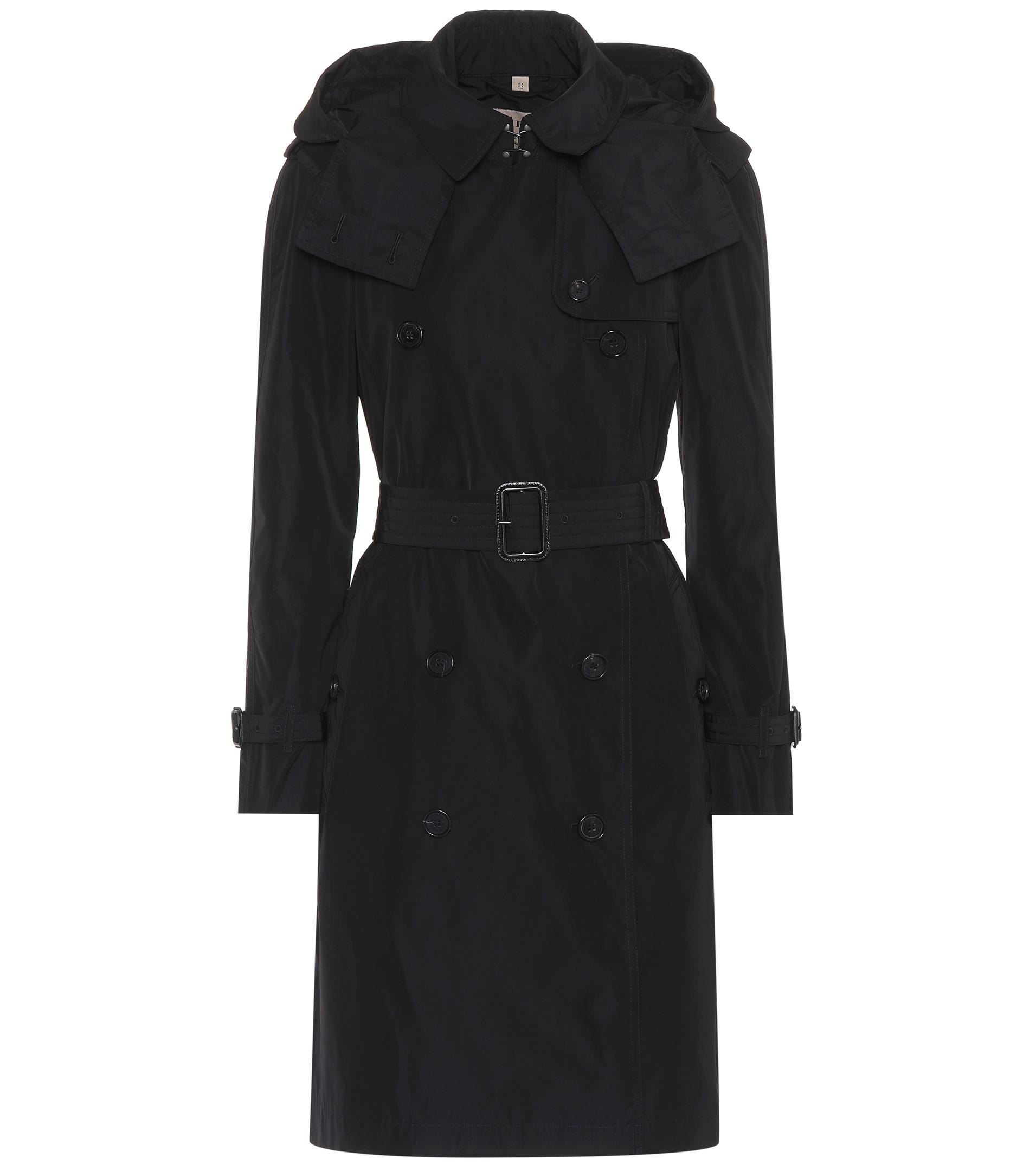 Lyst - Burberry Technical Fabric Trench Coat in Black