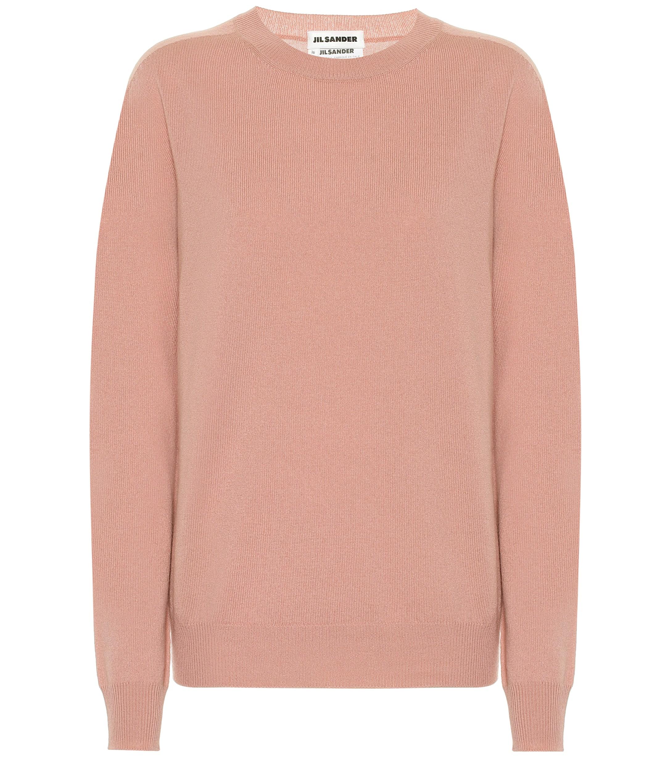 Jil Sander Cashmere Sweater in Pink - Lyst