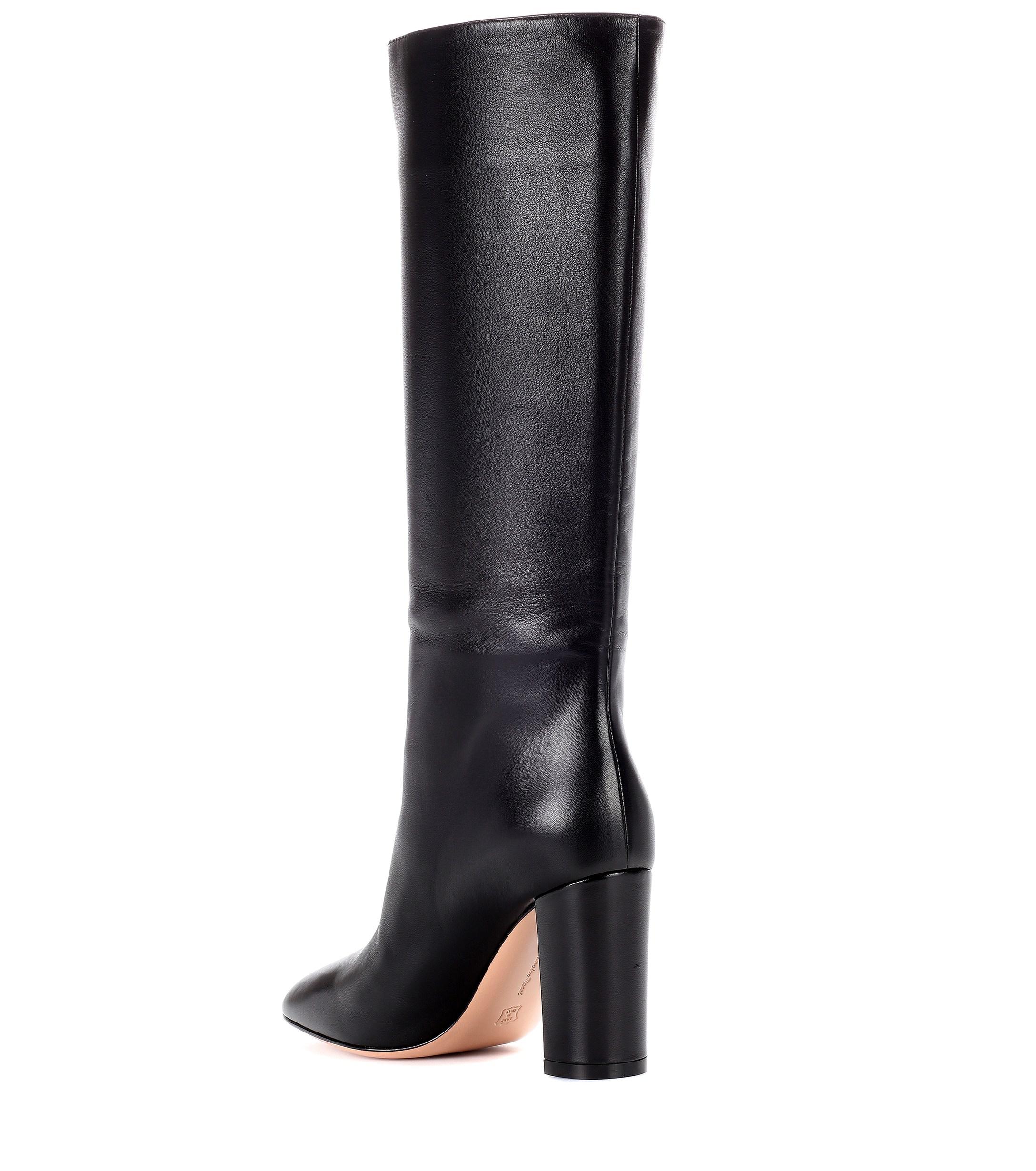 gianvito rossi laura leather knee boots