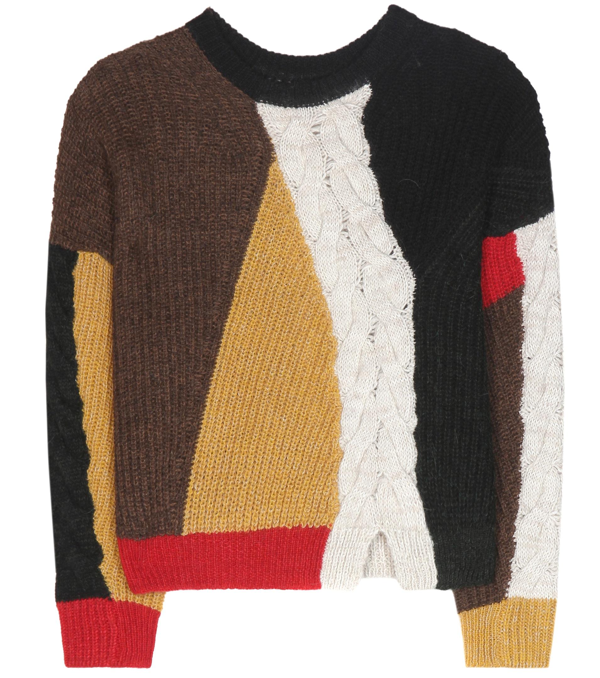 Étoile isabel marant Gao Alpaca, Wool And Linen-blend Sweater in Brown ...