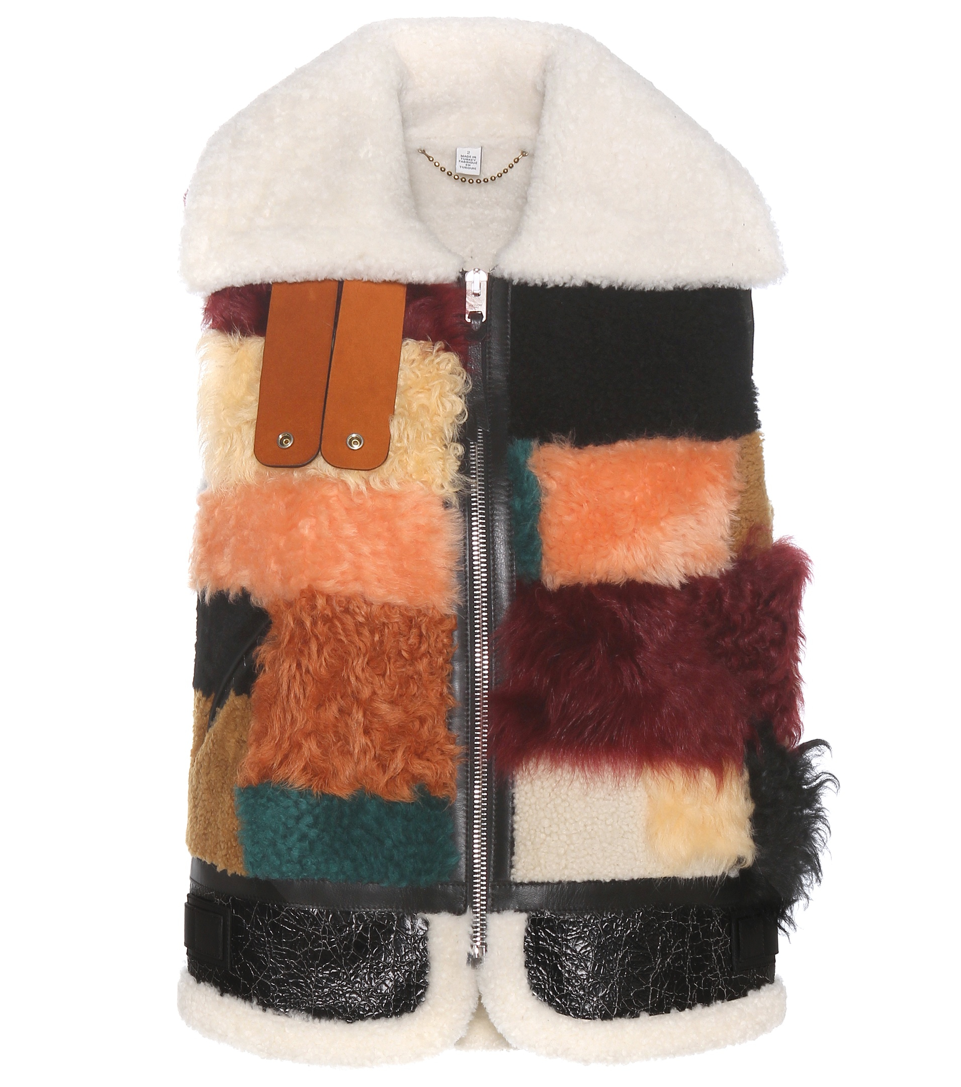 Lyst - COACH Shearling And Leather Vest