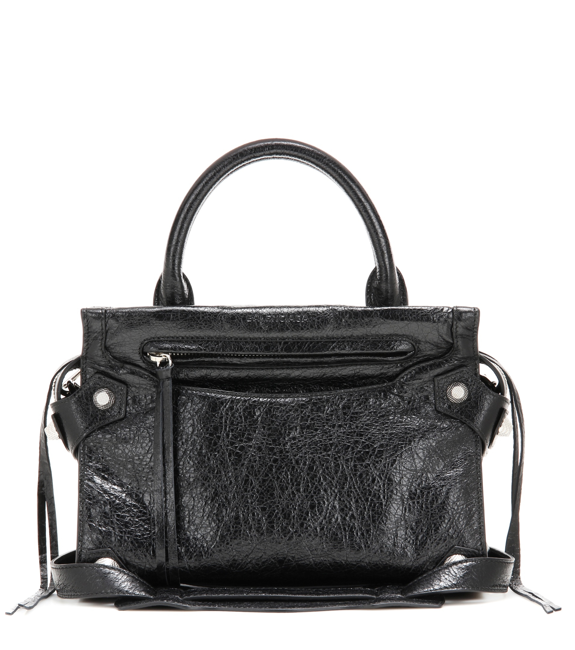 Balenciaga Mute City Xs Mini Leather Crossbody Bag in Black | Lyst