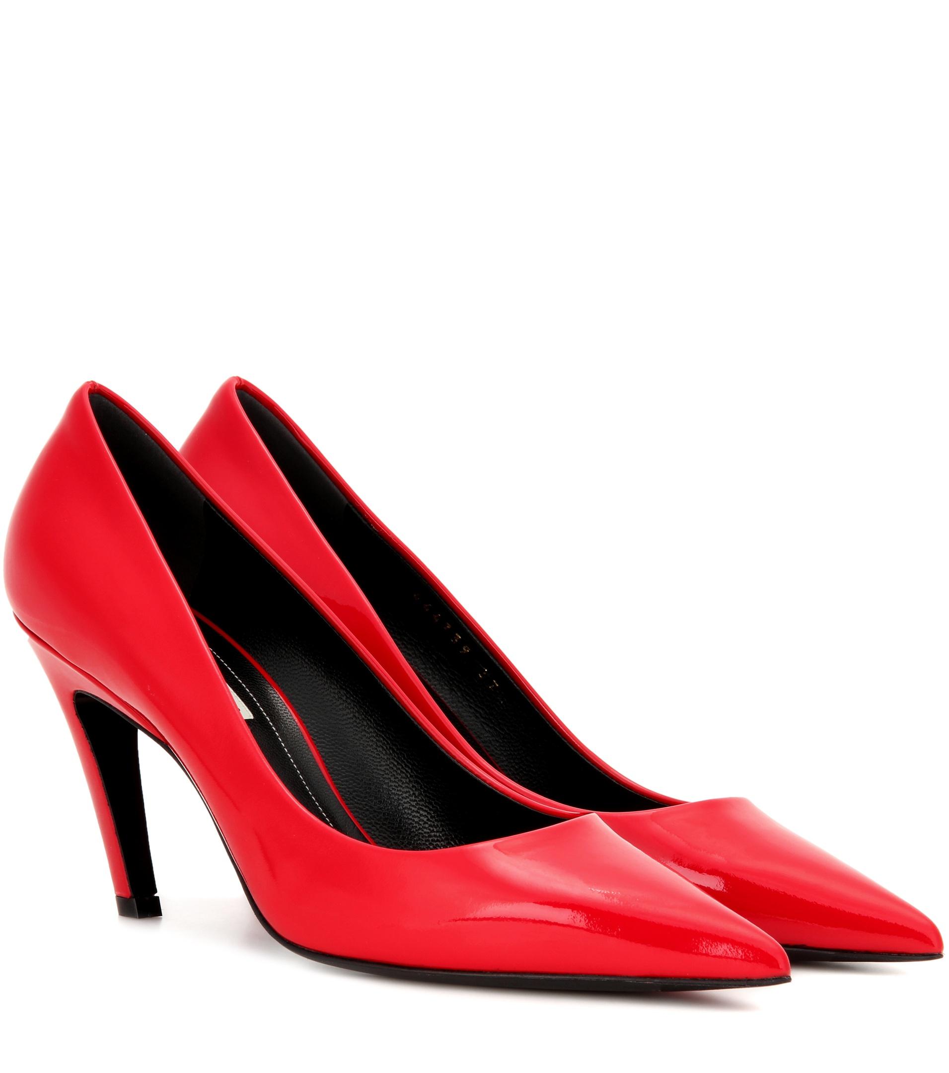 balenciaga red pumps