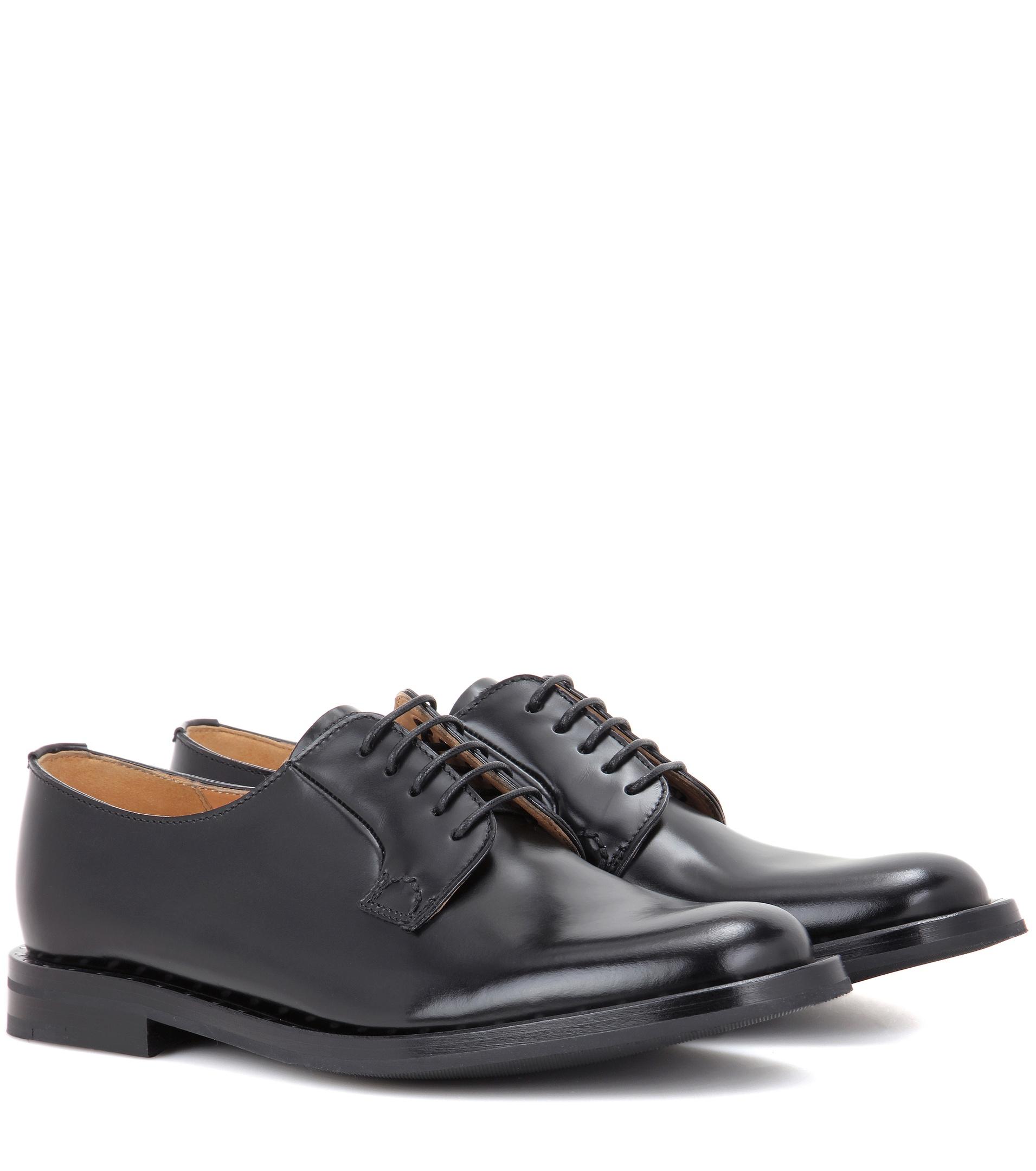 Lyst Church's Leather Derby Shoes in Black