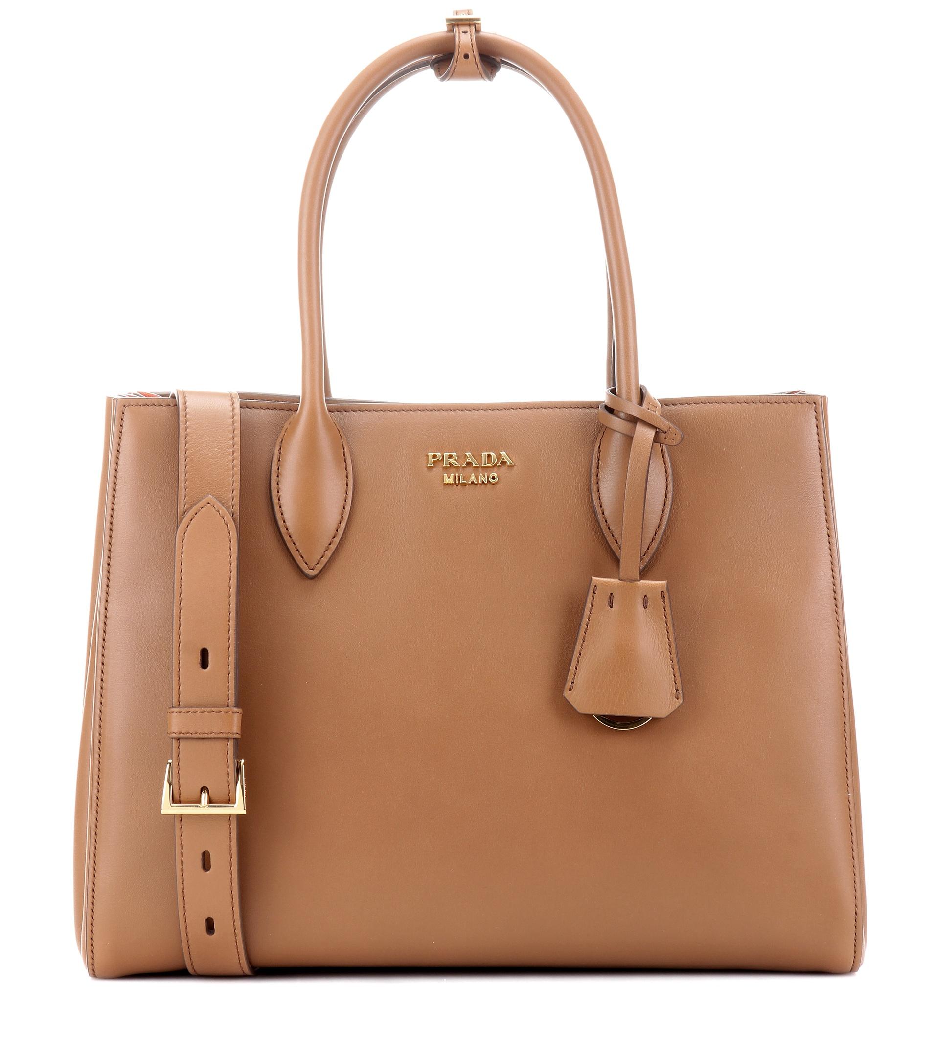 prada tote brown