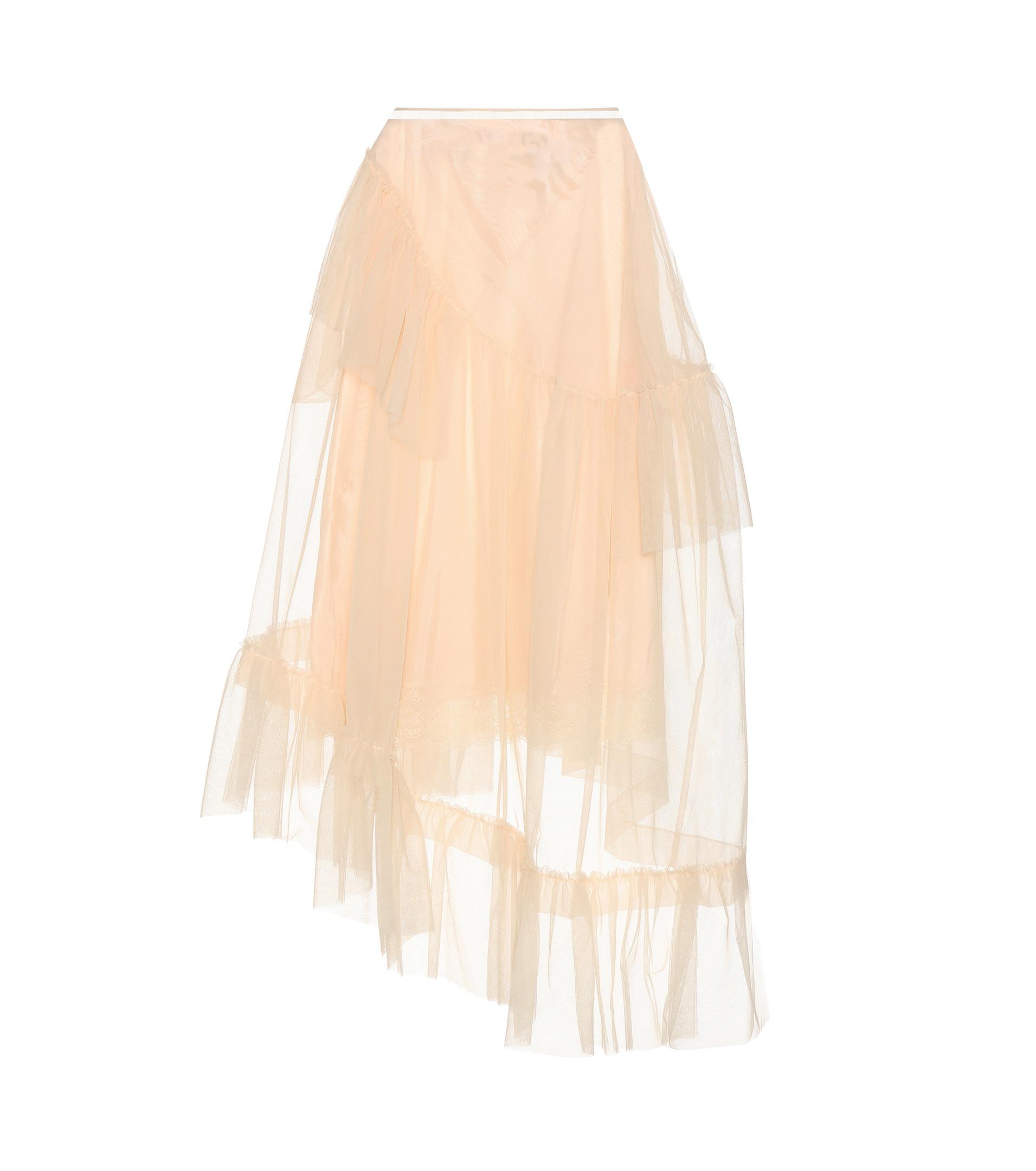 Simone Rocha Tulle Skirt in Natural - Lyst