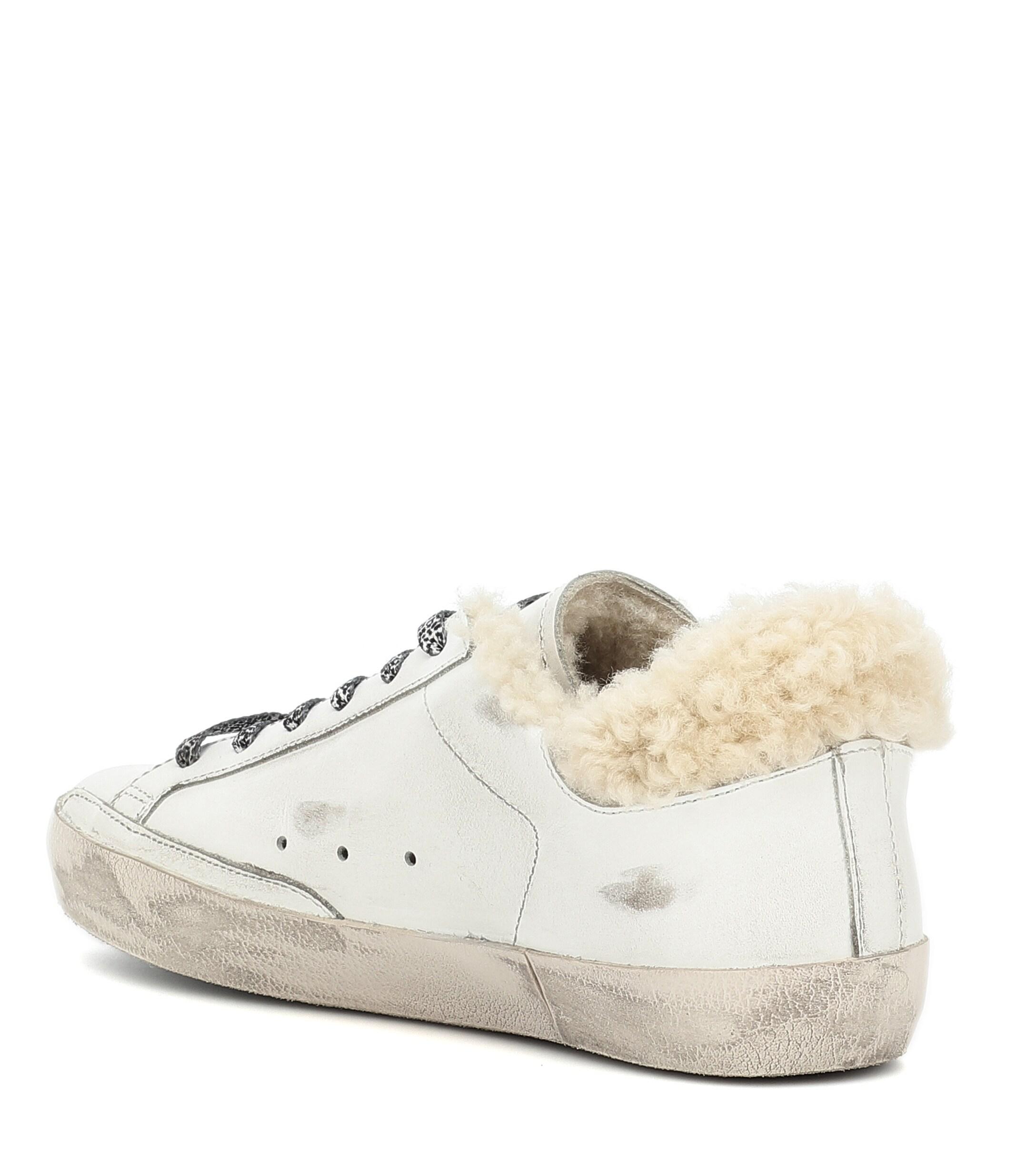 Golden Goose Deluxe Brand Superstar Shearling-lined Sneakers - Lyst