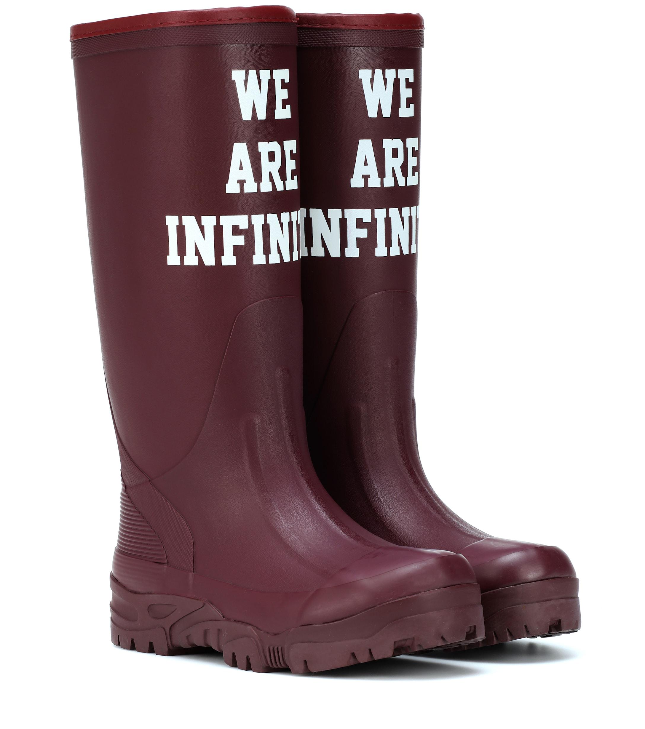 Undercover Printed Rubber Boots Lyst