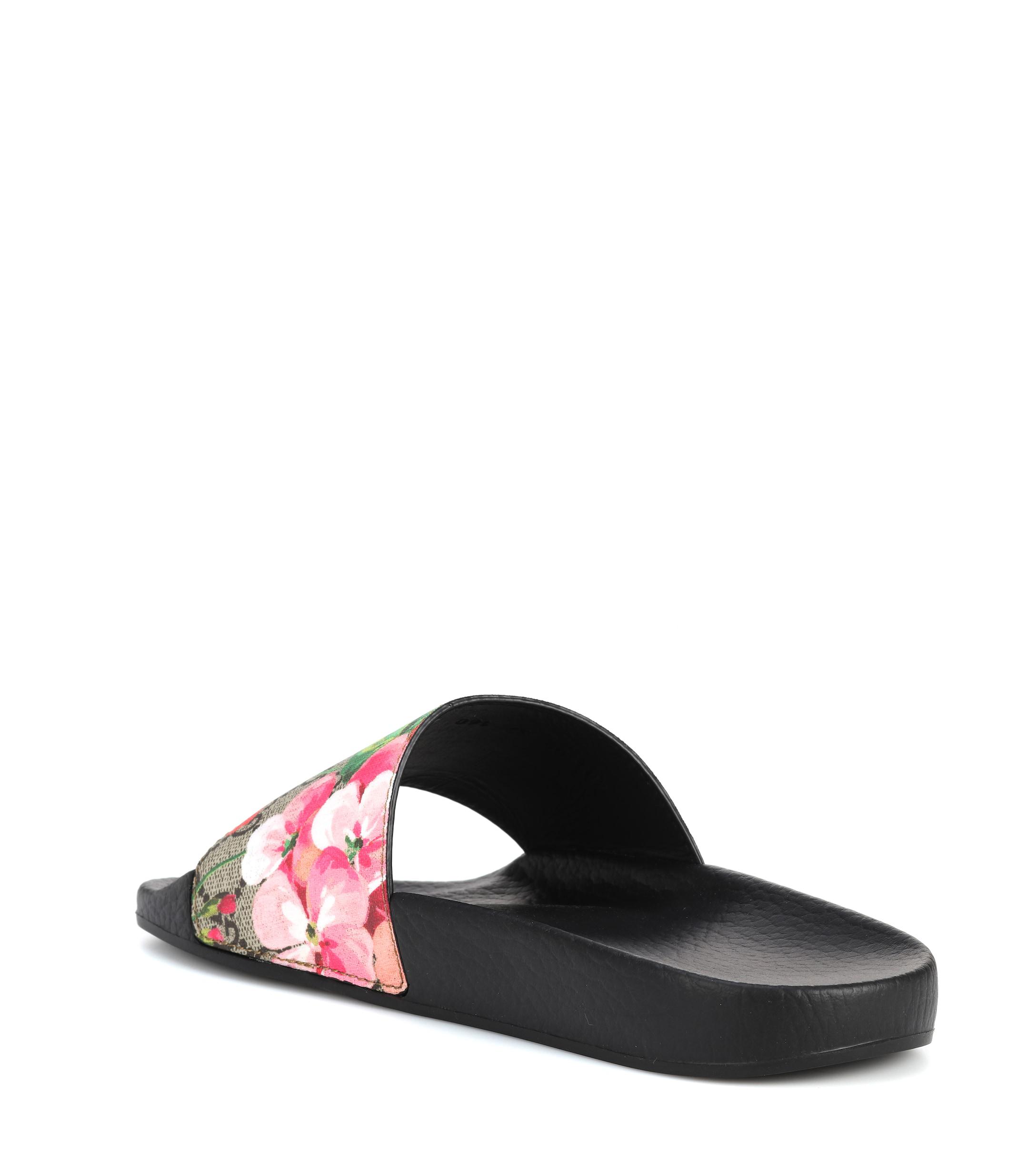 Gucci Gg Blooms Supreme Slides Lyst