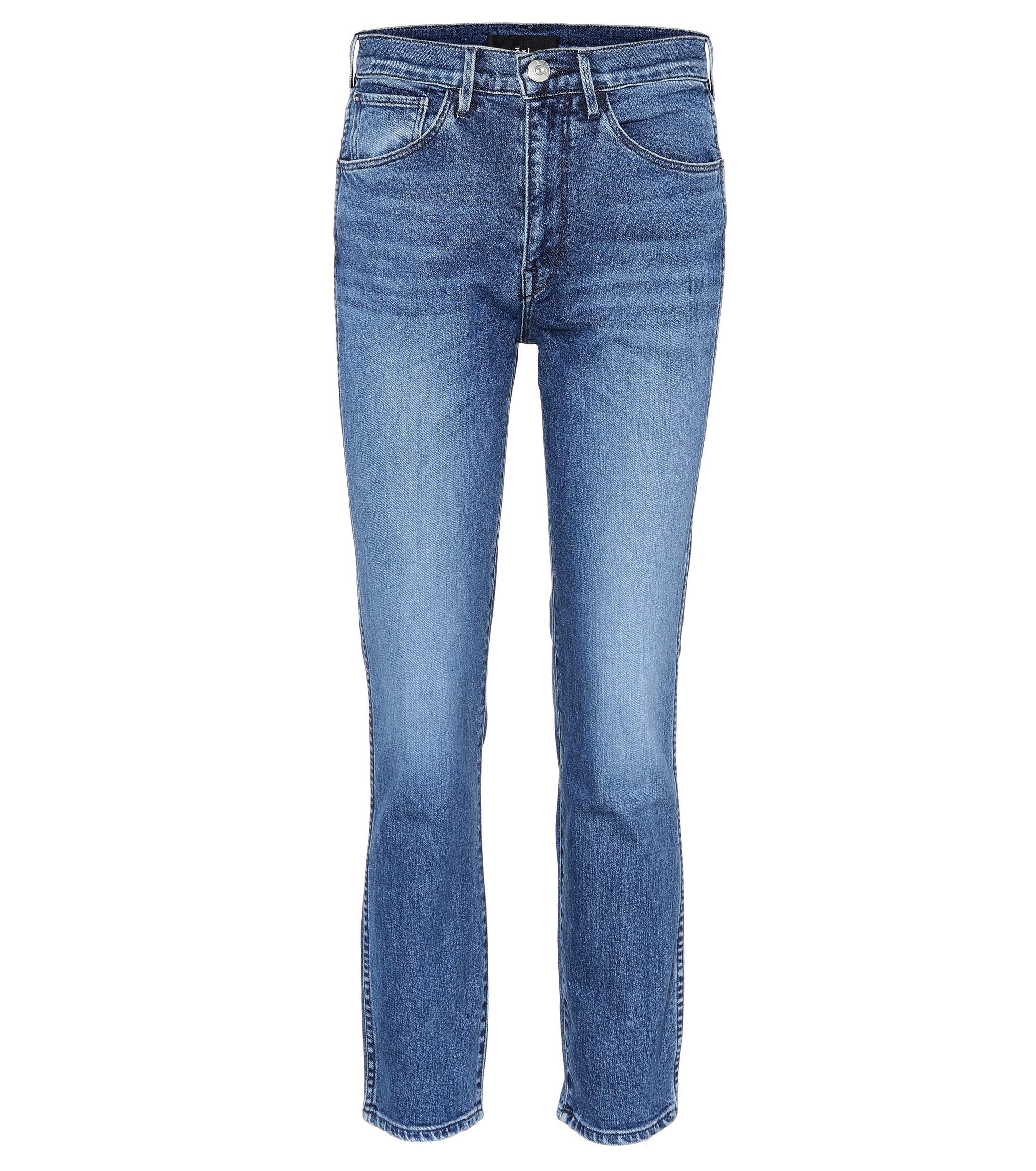 Lyst - 3X1 W3 Authentic Straight Jeans in Blue