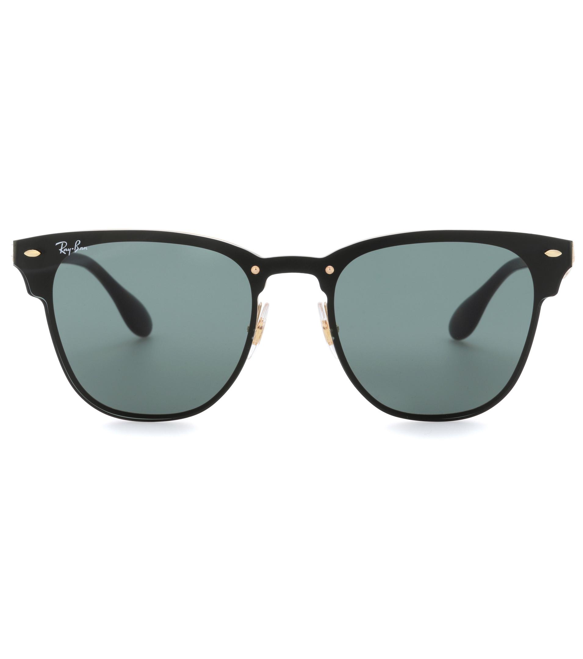 Lyst Ray Ban Rb3576 Blaze Clubmaster Sunglasses In Black