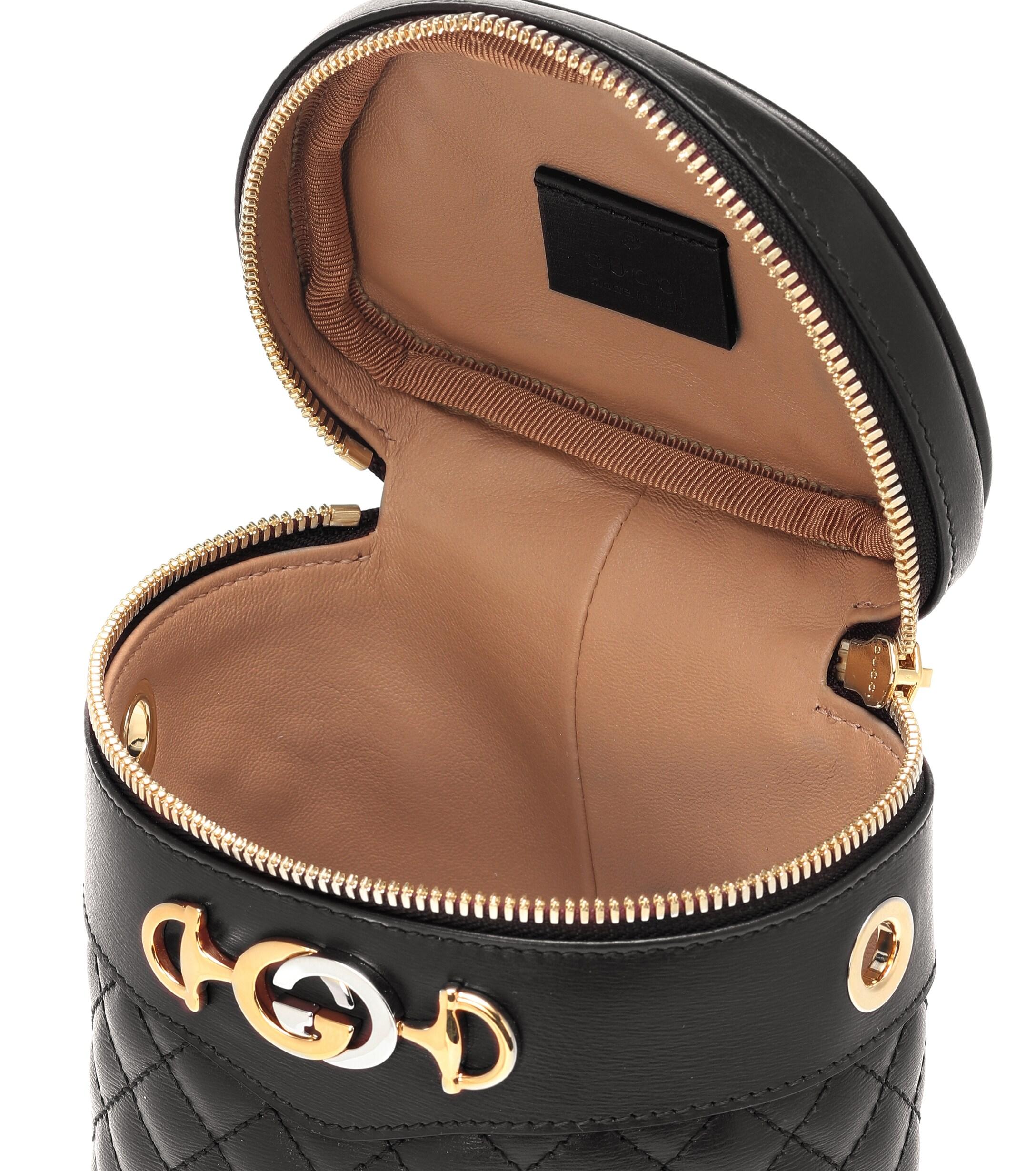 Gucci Quilted Leather Belt Bag in Black - Lyst