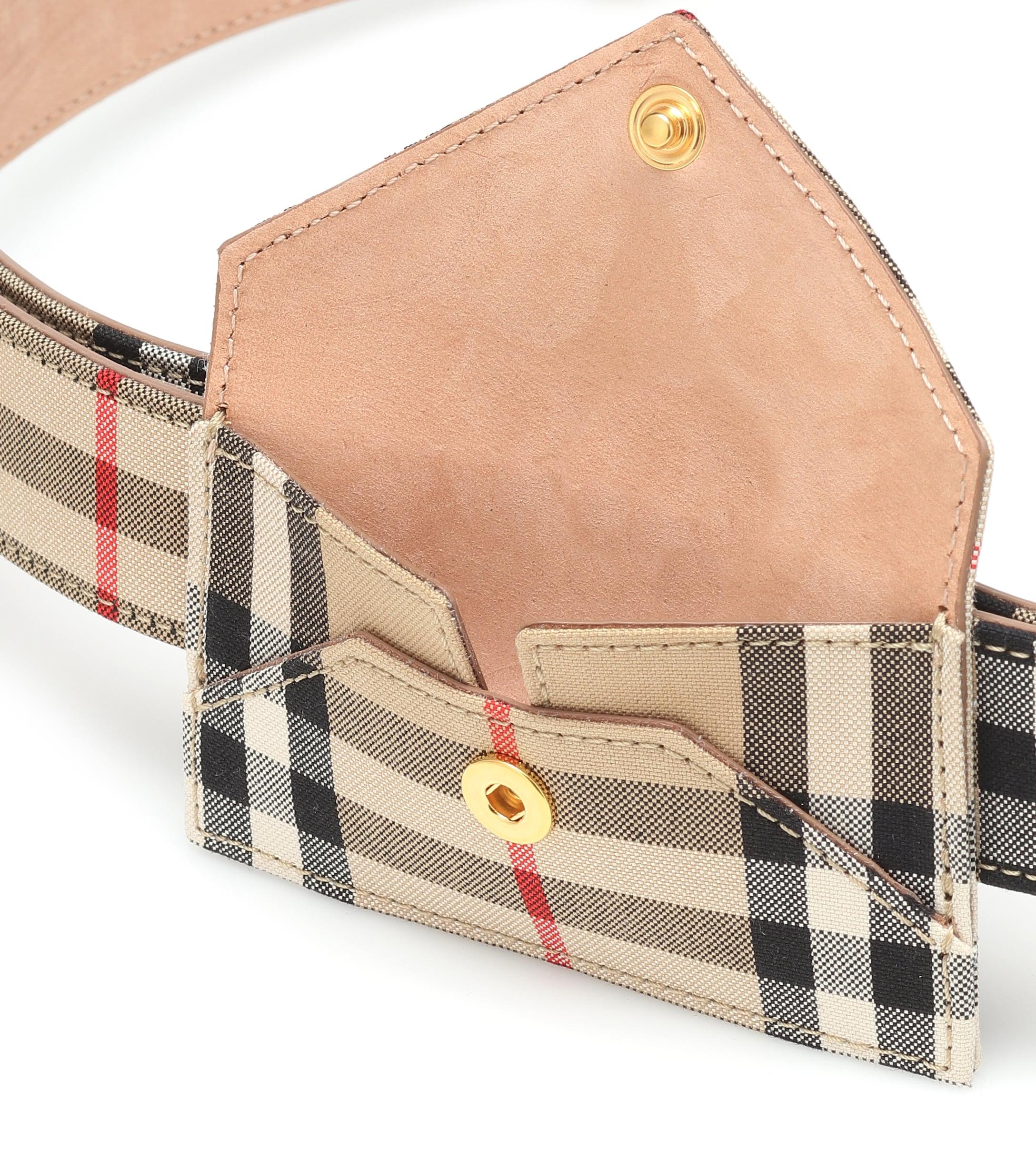 Burberry Vintage Check Belt Bag in Beige (Natural) Lyst