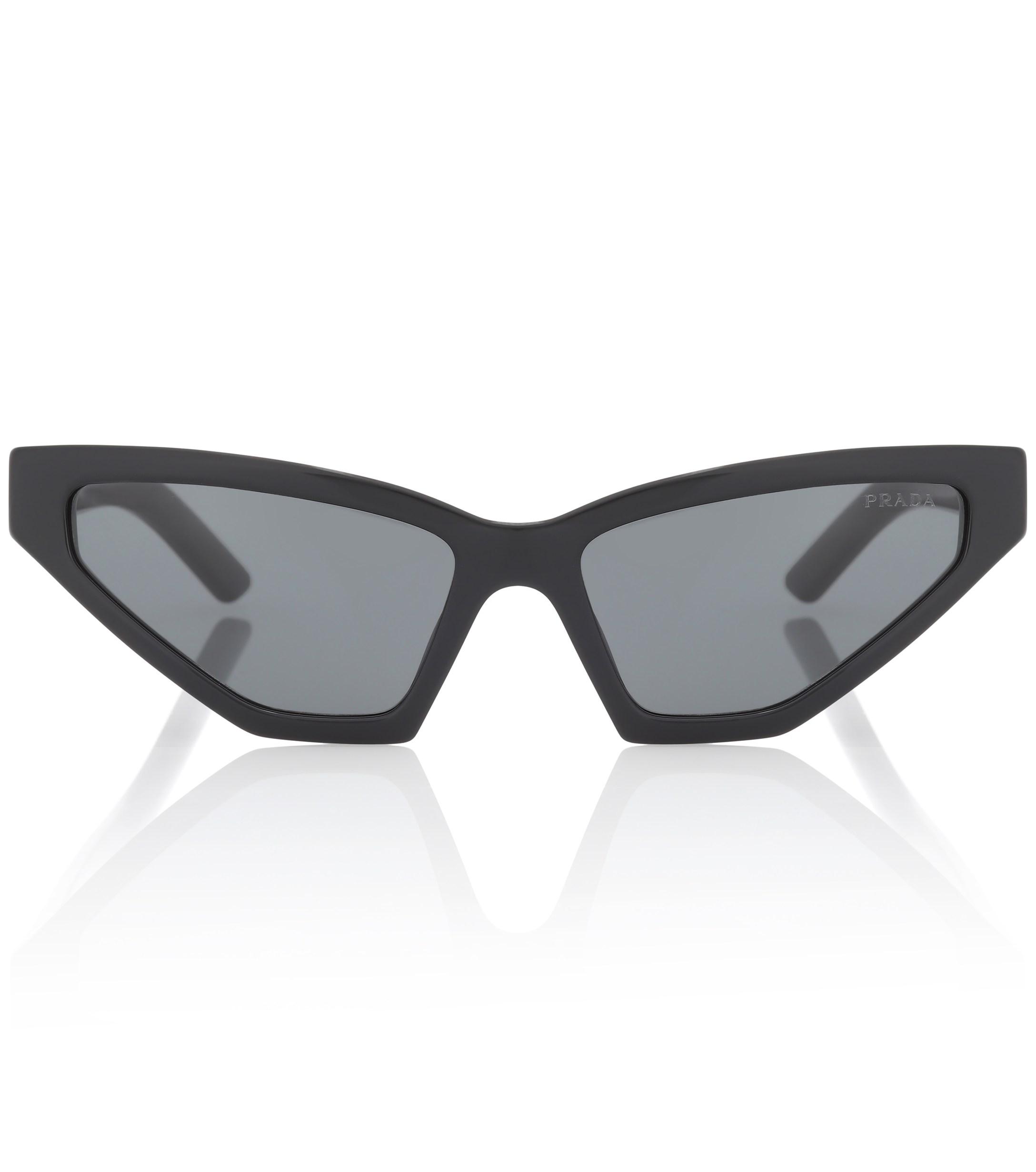 Prada Disguise Cat Eye Sunglasses In Black Lyst 