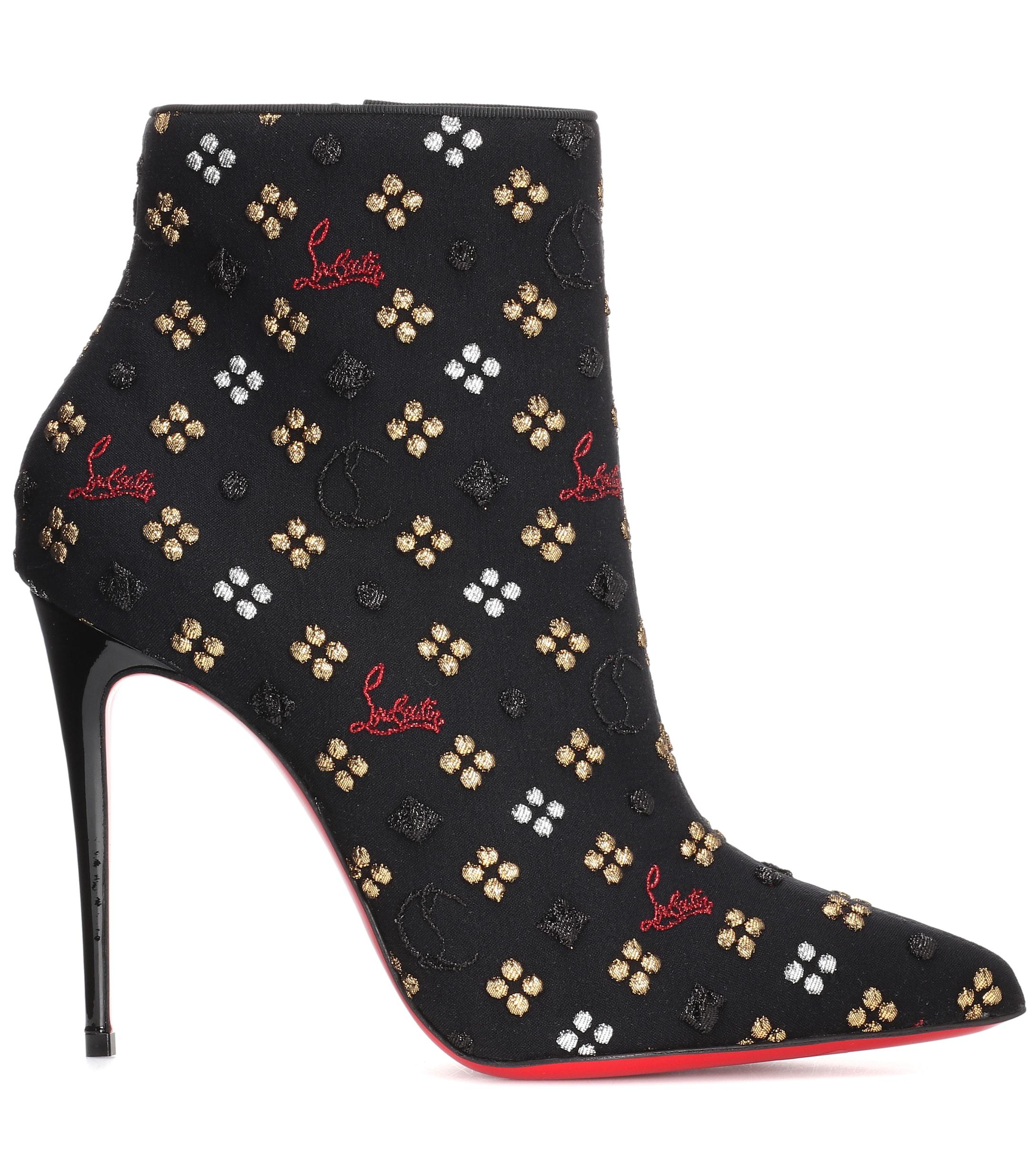 Lyst - Christian Louboutin So Kate Booty 100 Ankle Boots in Black