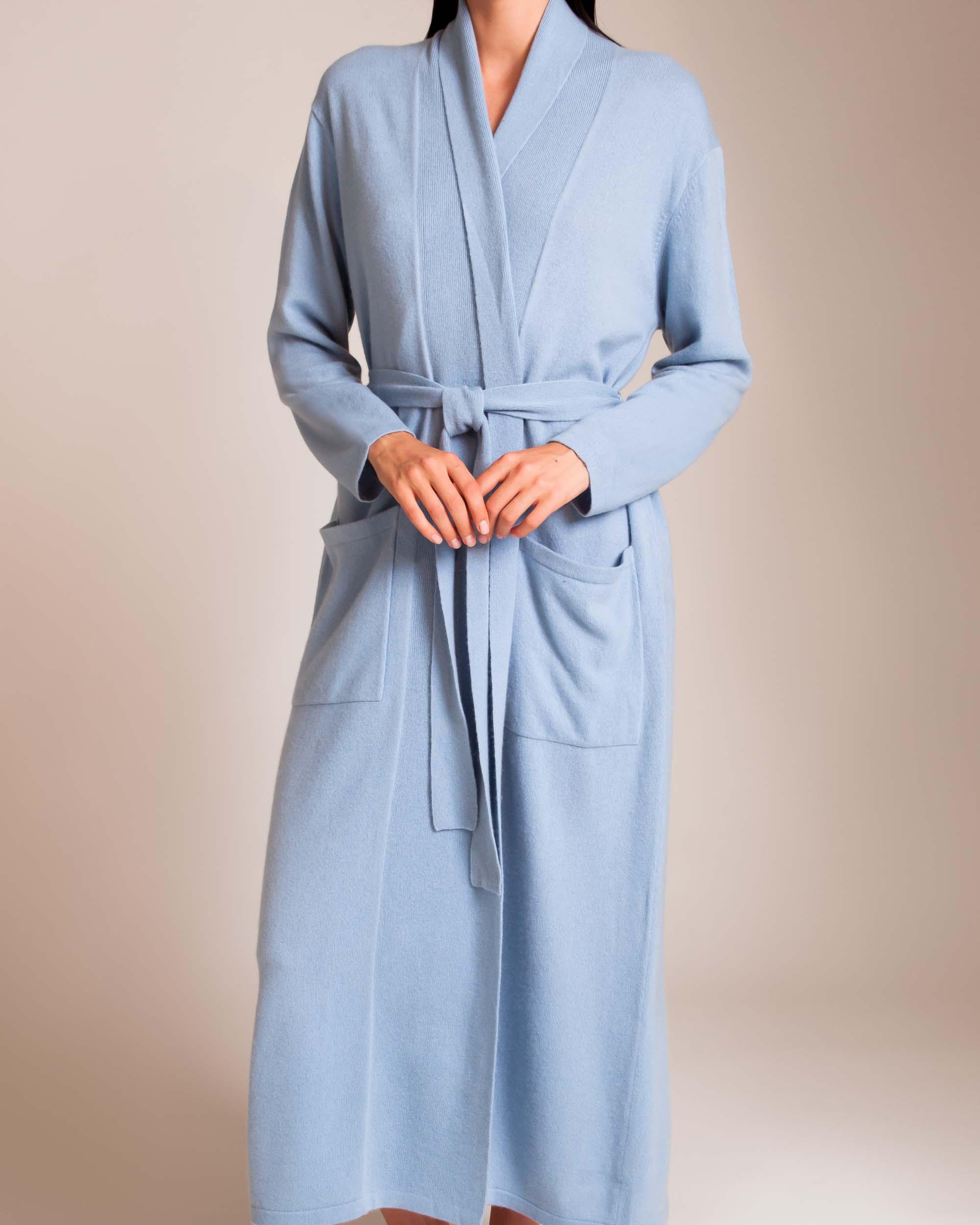 Lyst Arlotta By Chris Arlotta Cashmere Long Robe in Blue
