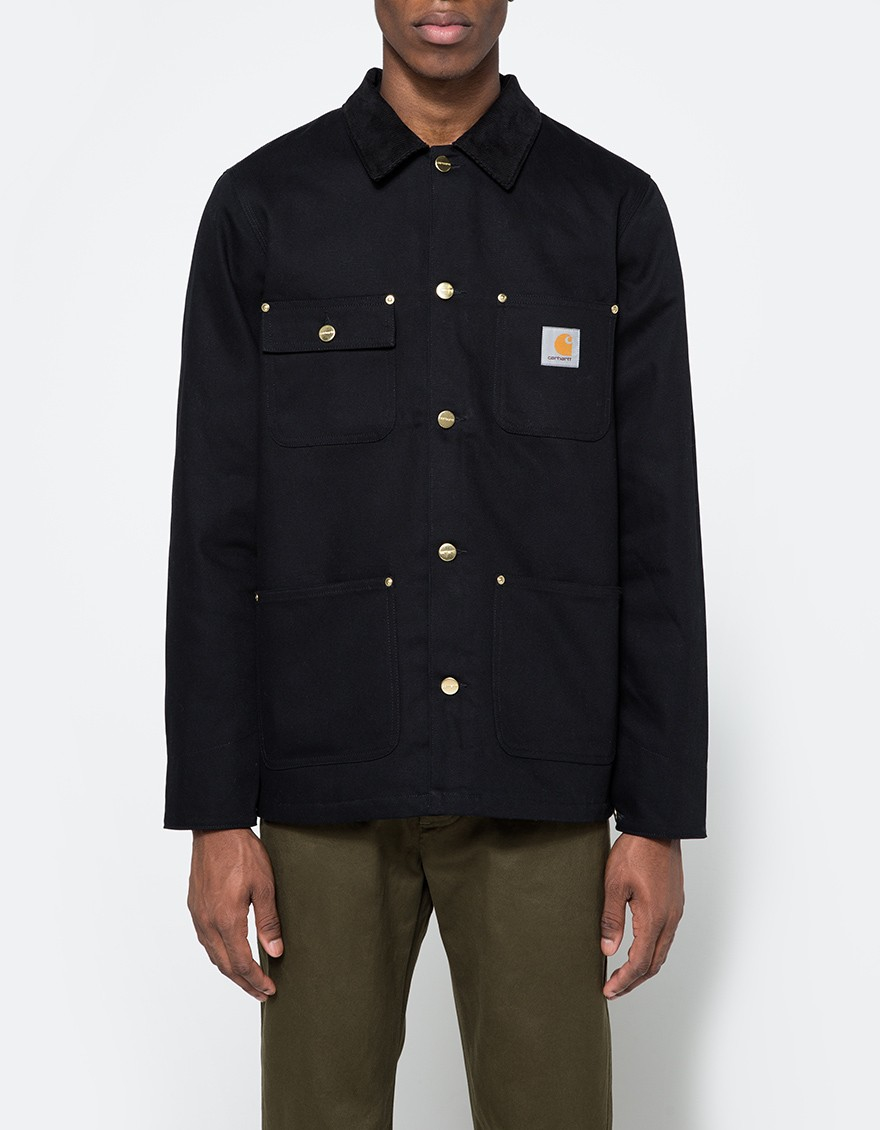 Lyst - Carhartt Wip Michigan Chore Coat In Black in Black ...