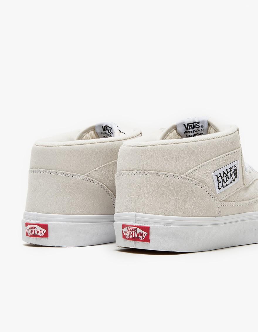 vans half cab white leather