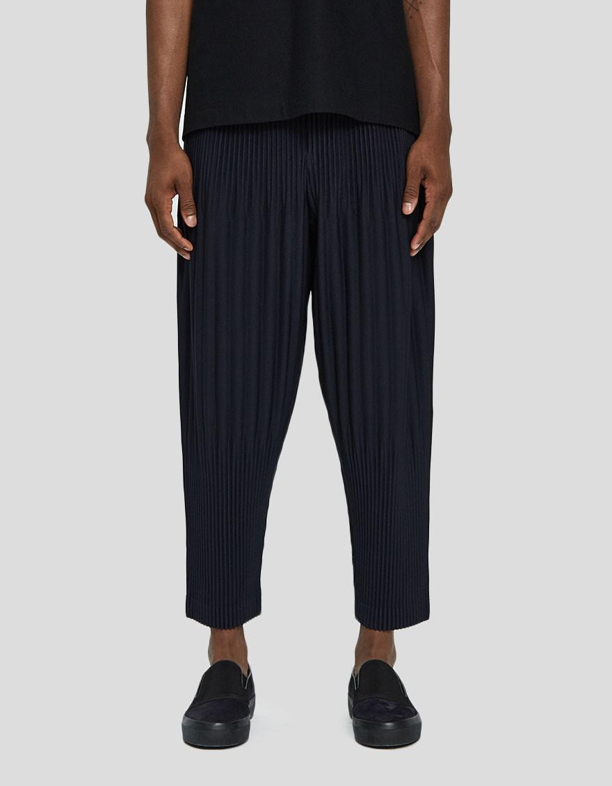 Homme Plissé Issey Miyake Basic Pleated Pants in Blue for Men - Lyst
