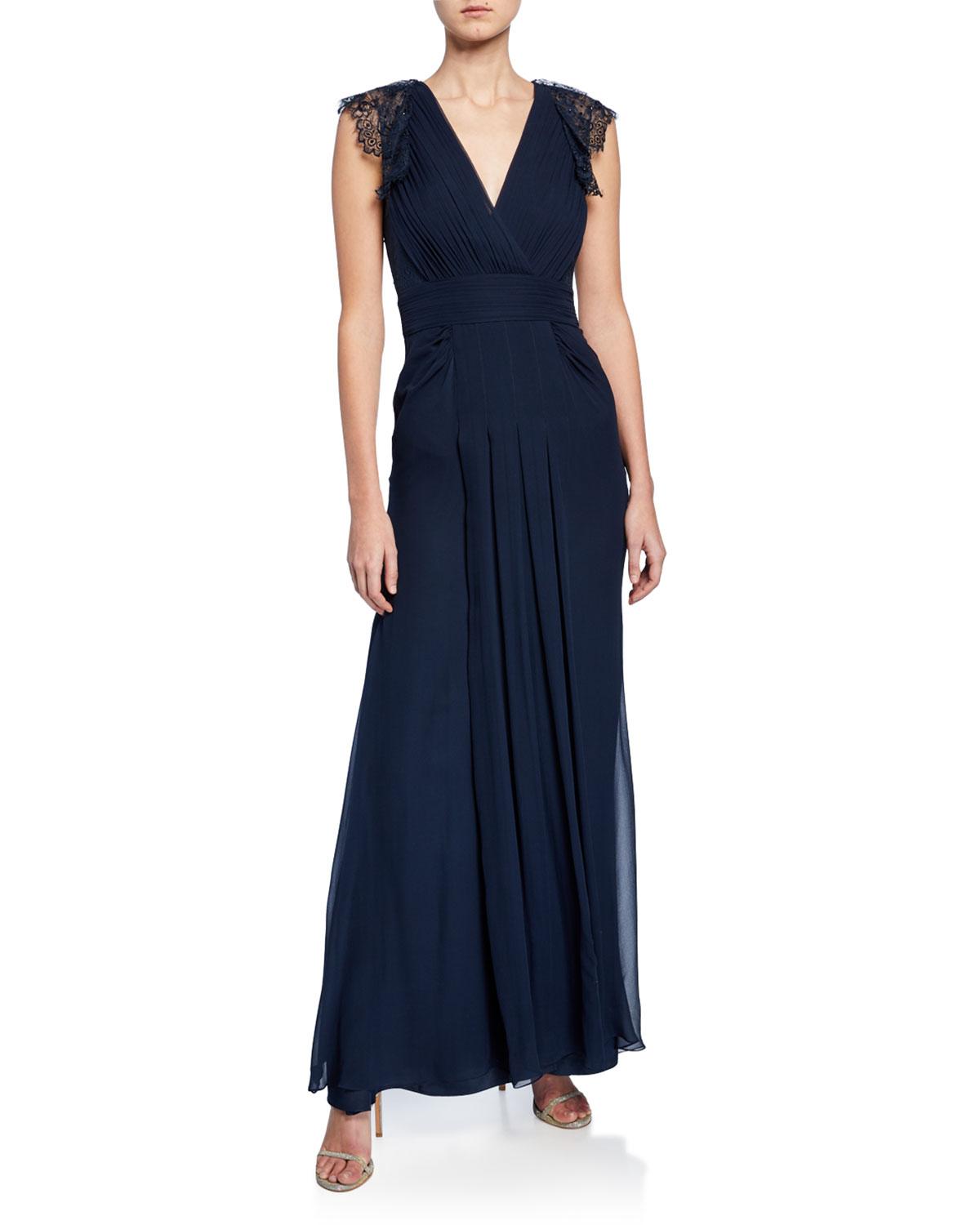 jenny packham navy gown