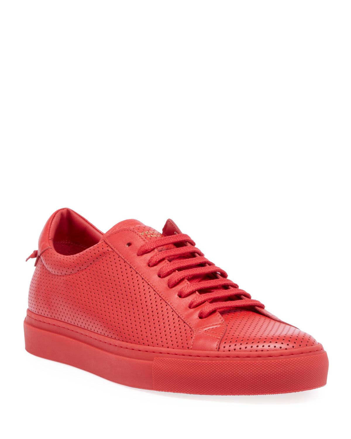 Lyst - Givenchy Men's Urban Street Perforated Leather Low-top Sneakers ...