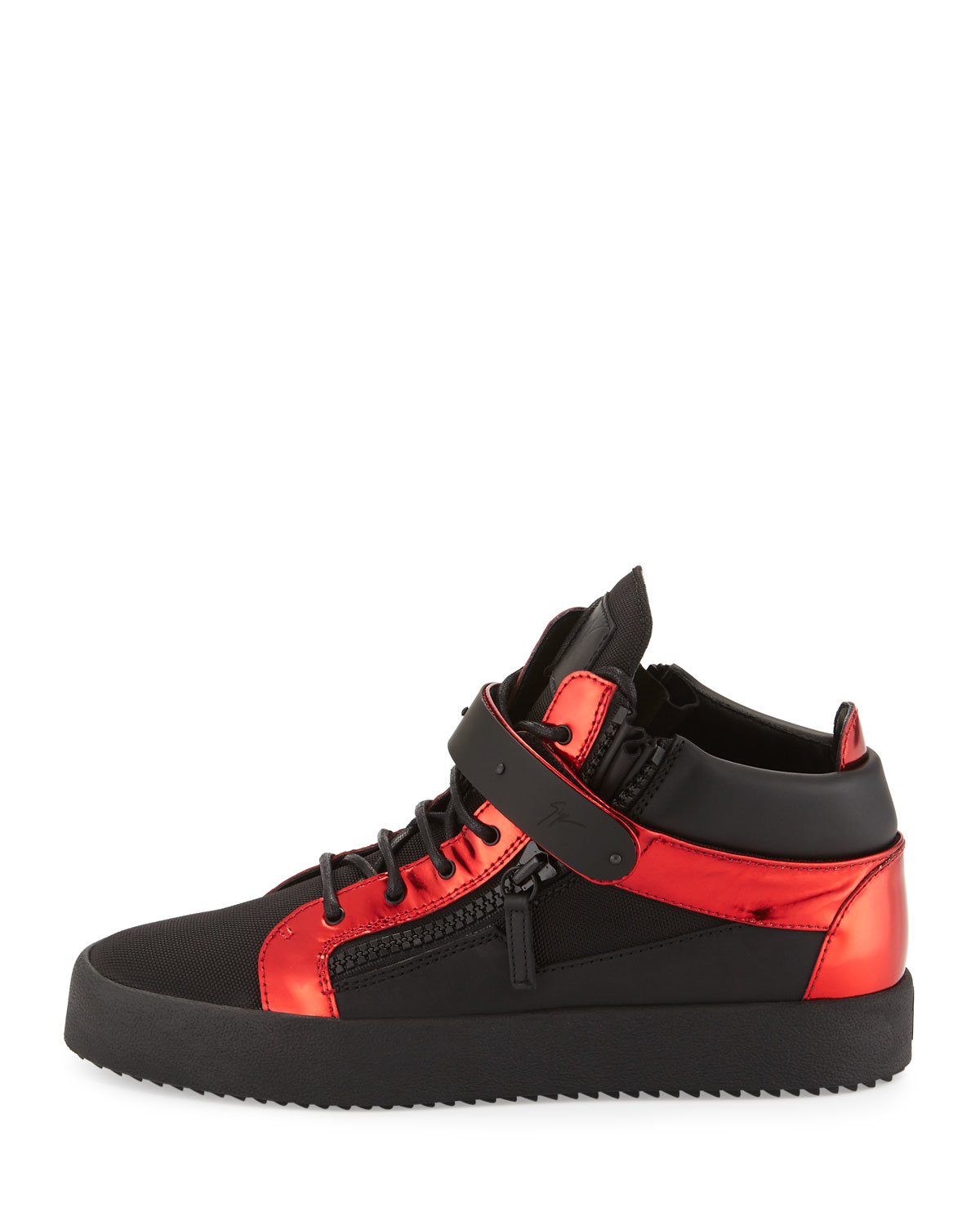 giuseppe zanotti red sneakers