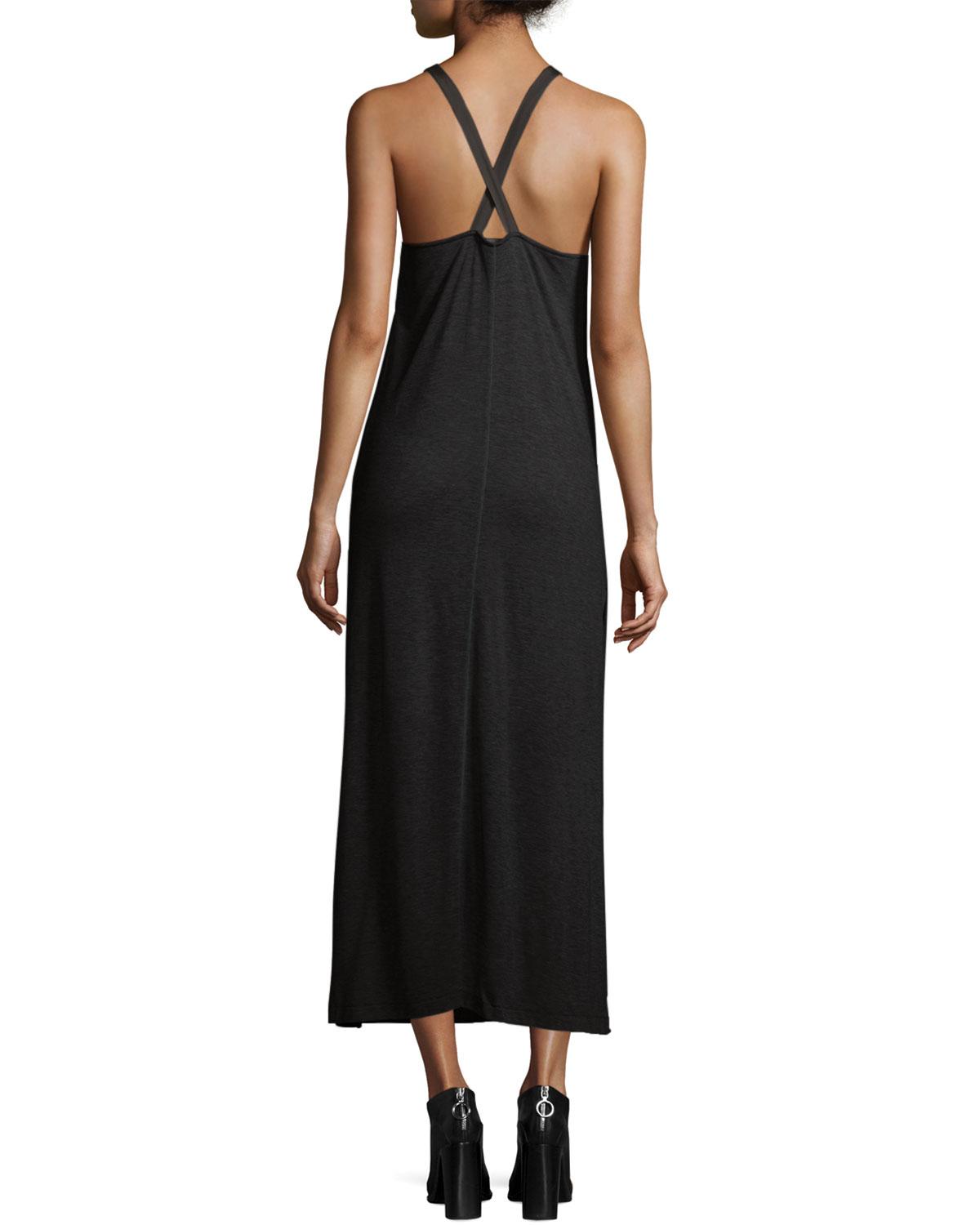 Lyst - Rag & Bone Malibu Sleeveless Knit Maxi Dress in Black