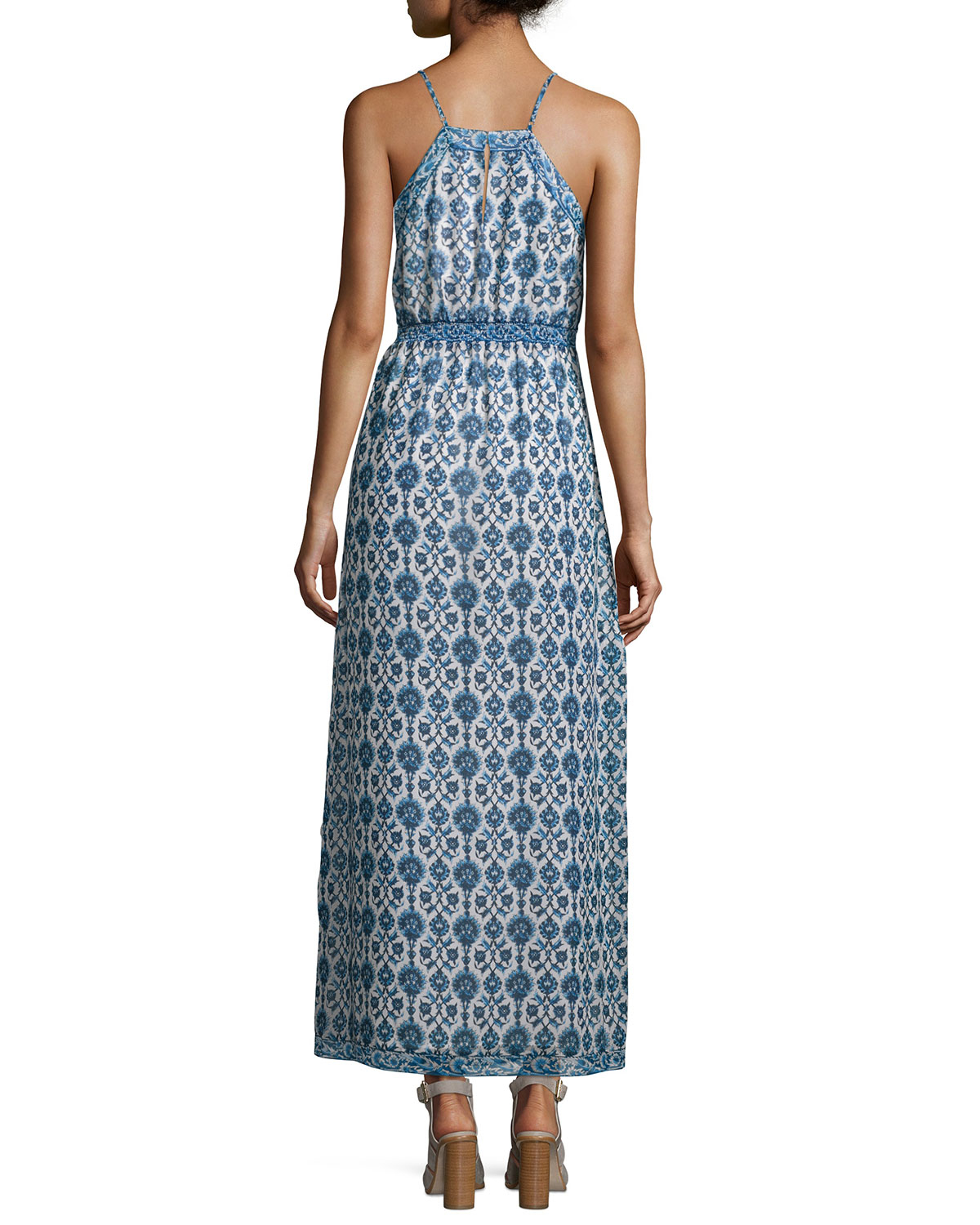 Joie Alister Floral-print Maxi Dress in Blue | Lyst