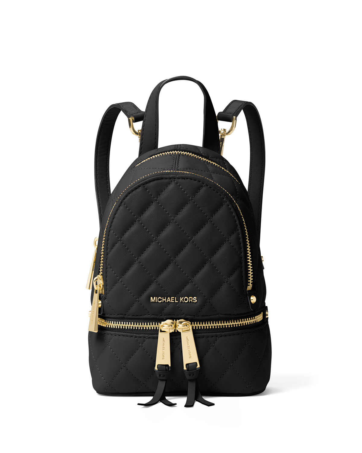 Lyst - Michael Michael Kors Rhea Small Backpack in Black