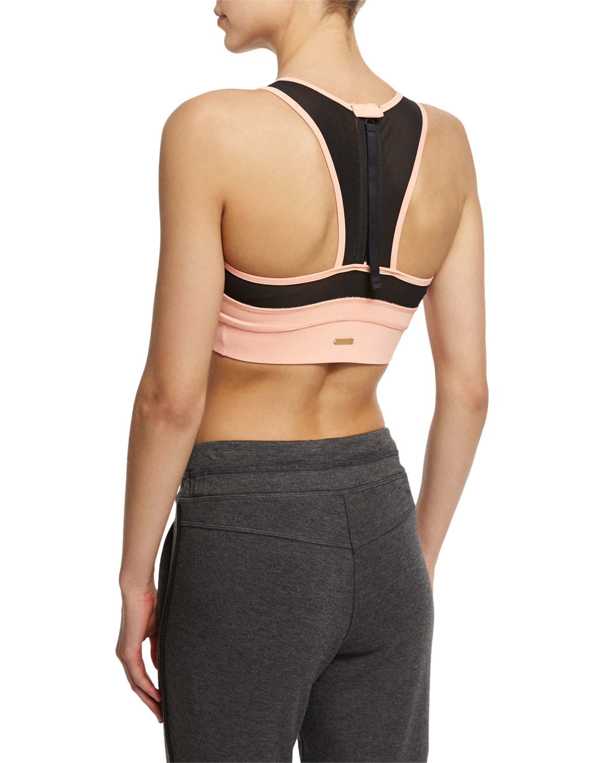 zip up sports bra