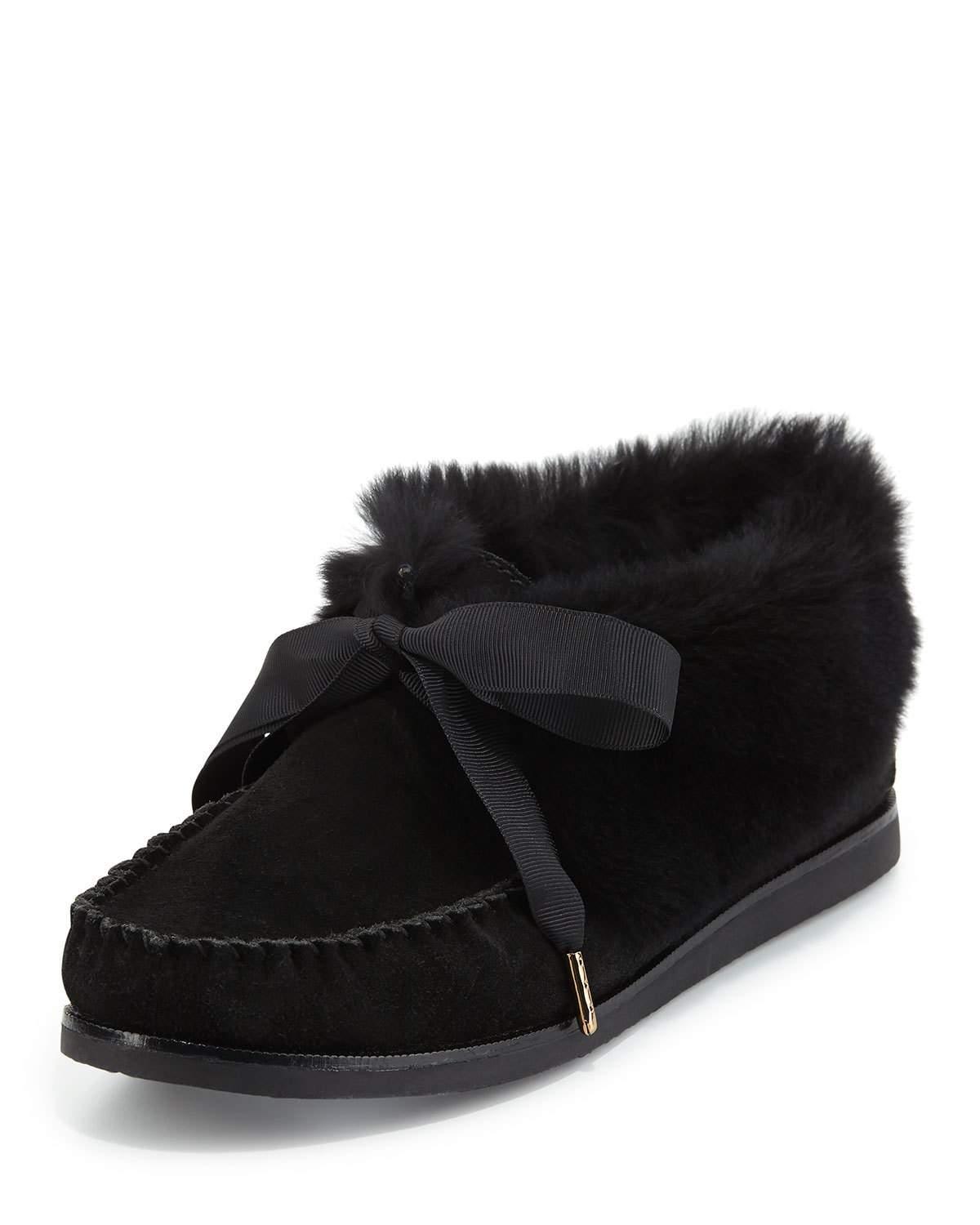 tory burch fur shoes