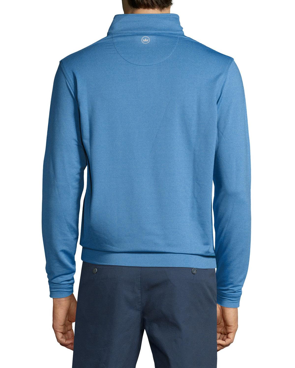 Lyst - Peter Millar Crown Sport Perth Performance Pullover in Blue for Men