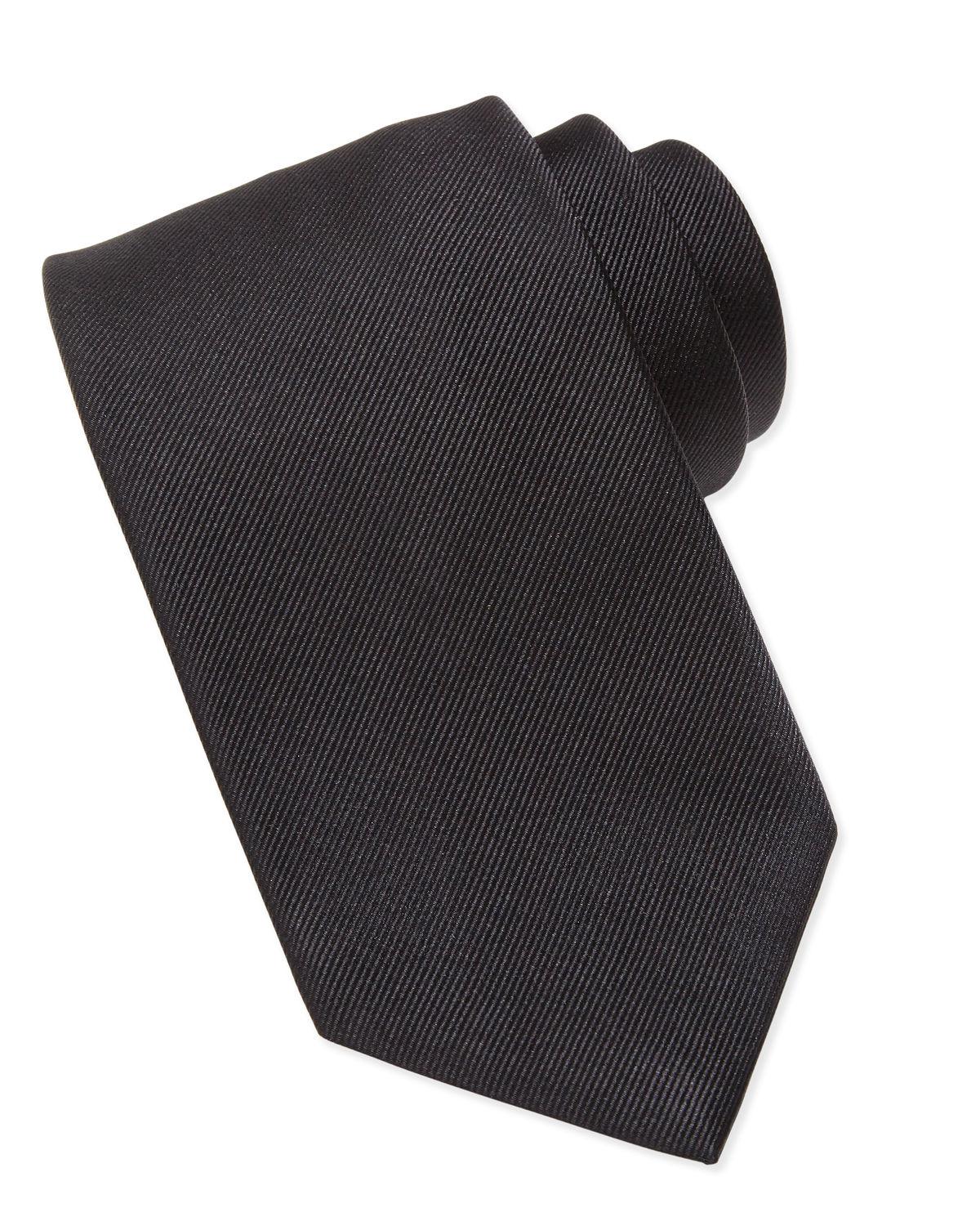 Lyst - Brioni Ribbon Striped Silk Tie in Black for Men