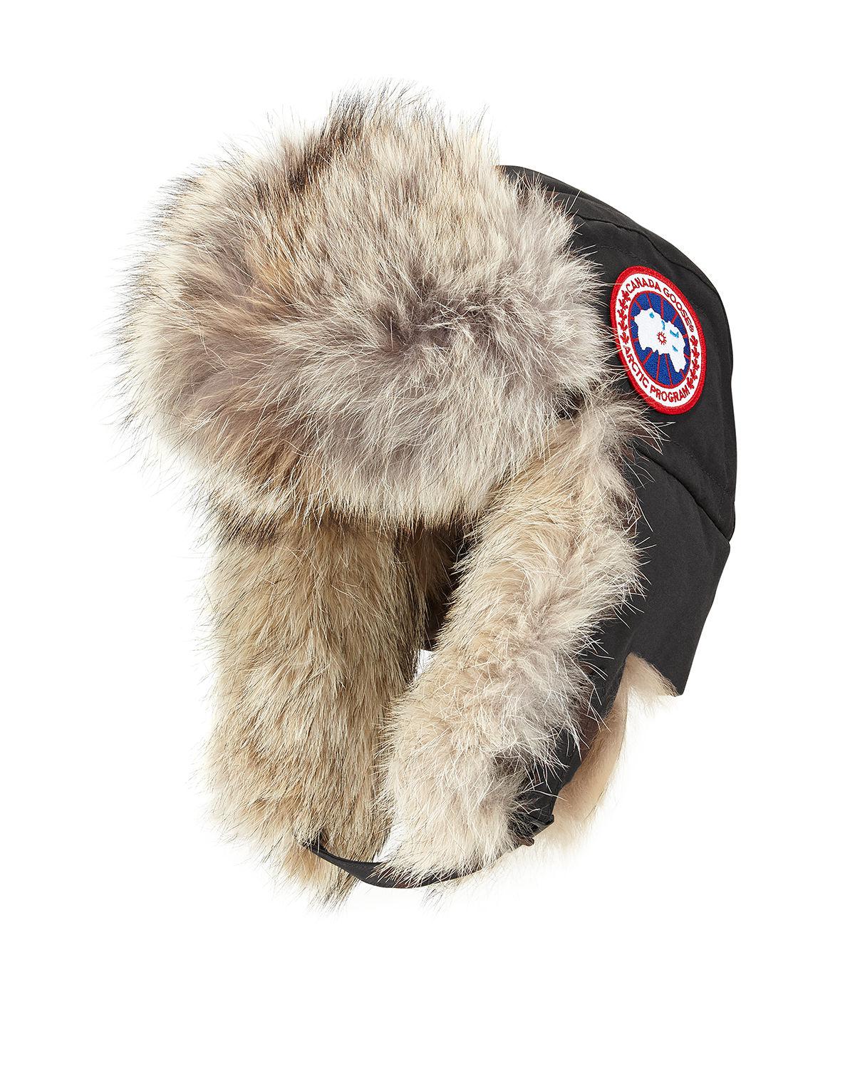 canada goose aviator hat black canada goose aviator hat black