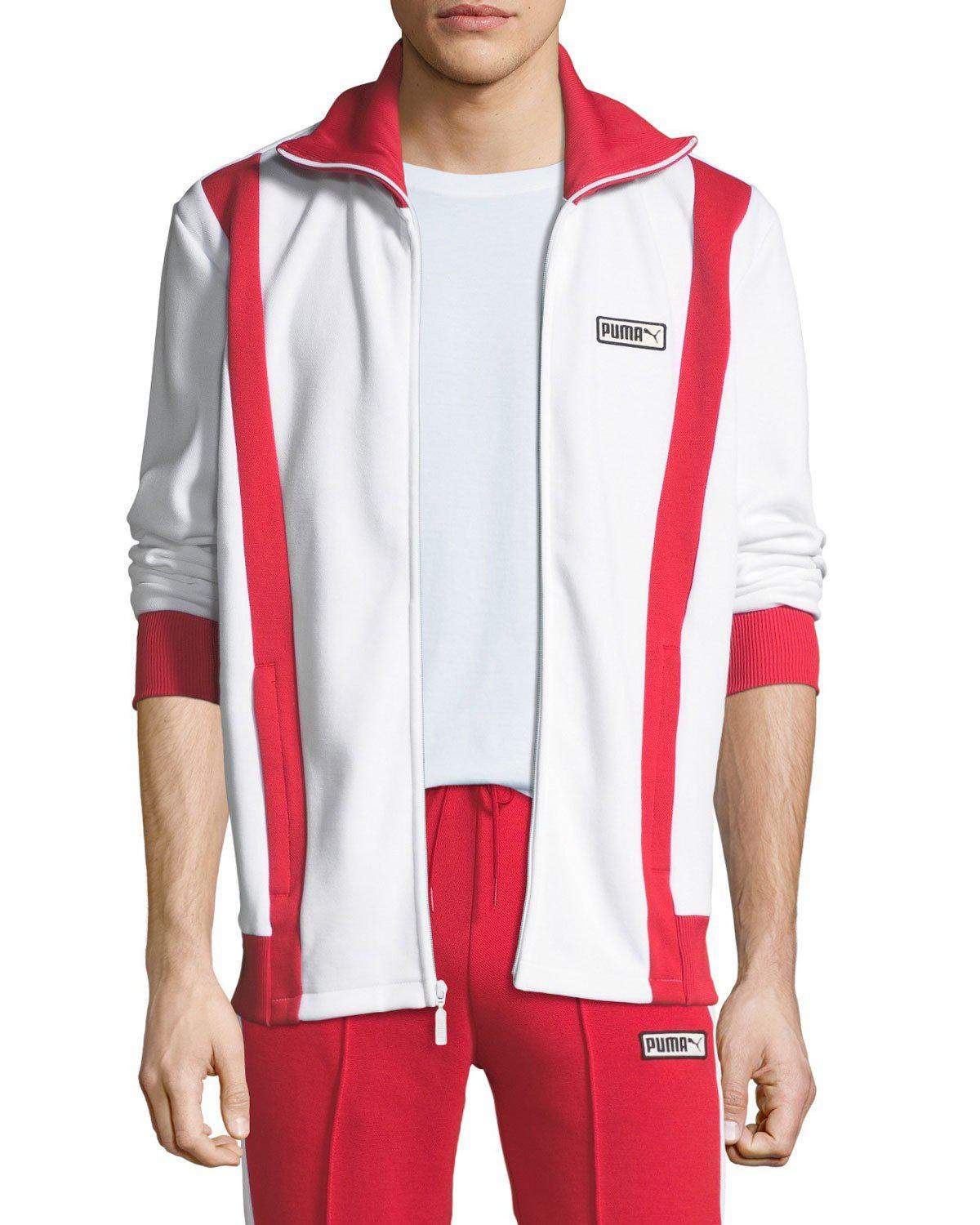 puma spezial track jacket in yellow