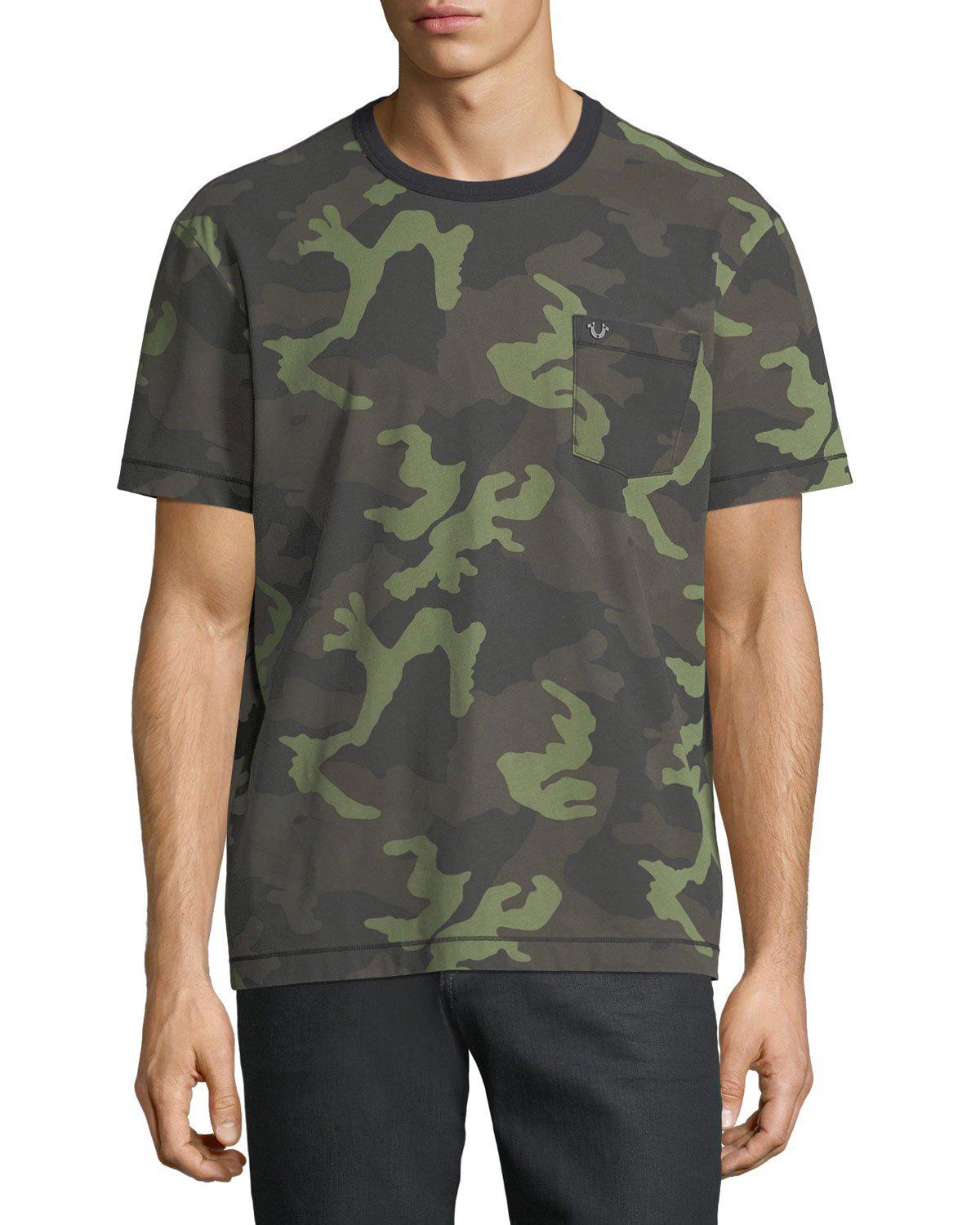 true religion camo t shirt