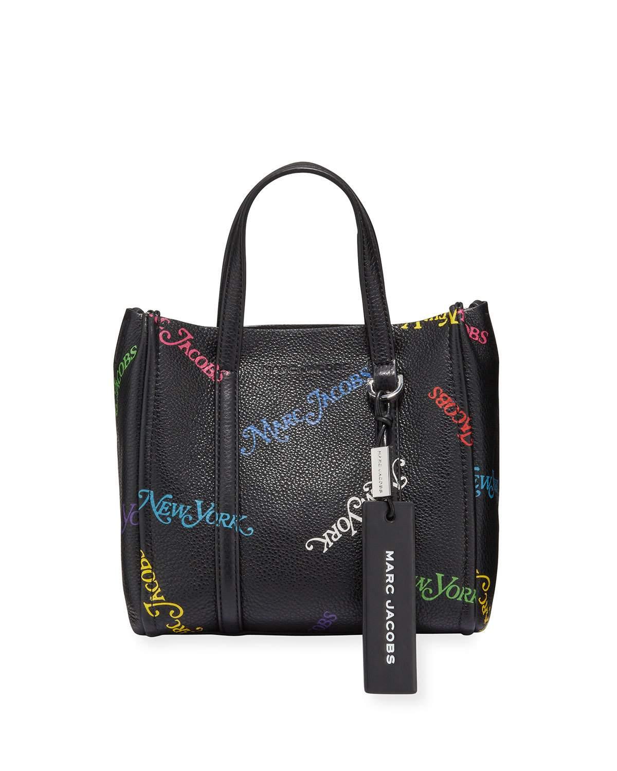 Marc Jacobs X New York Magazine The Tag Leather Tote Bag in Black - Lyst