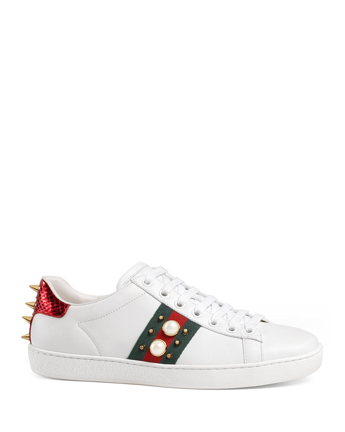 gucci white sneakers womens