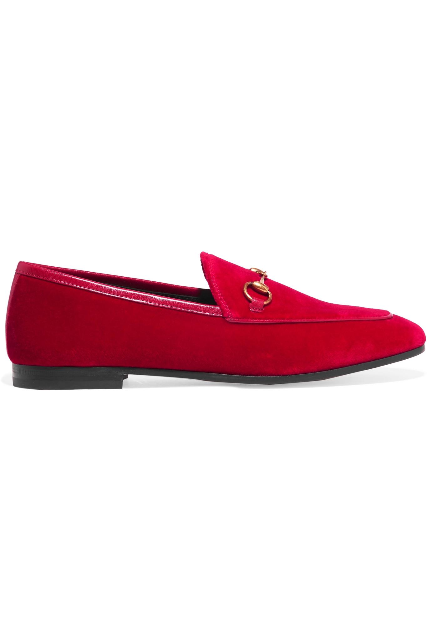 Lyst Gucci Jordan Horsebit Loafers in Red Save 3.597122302158269