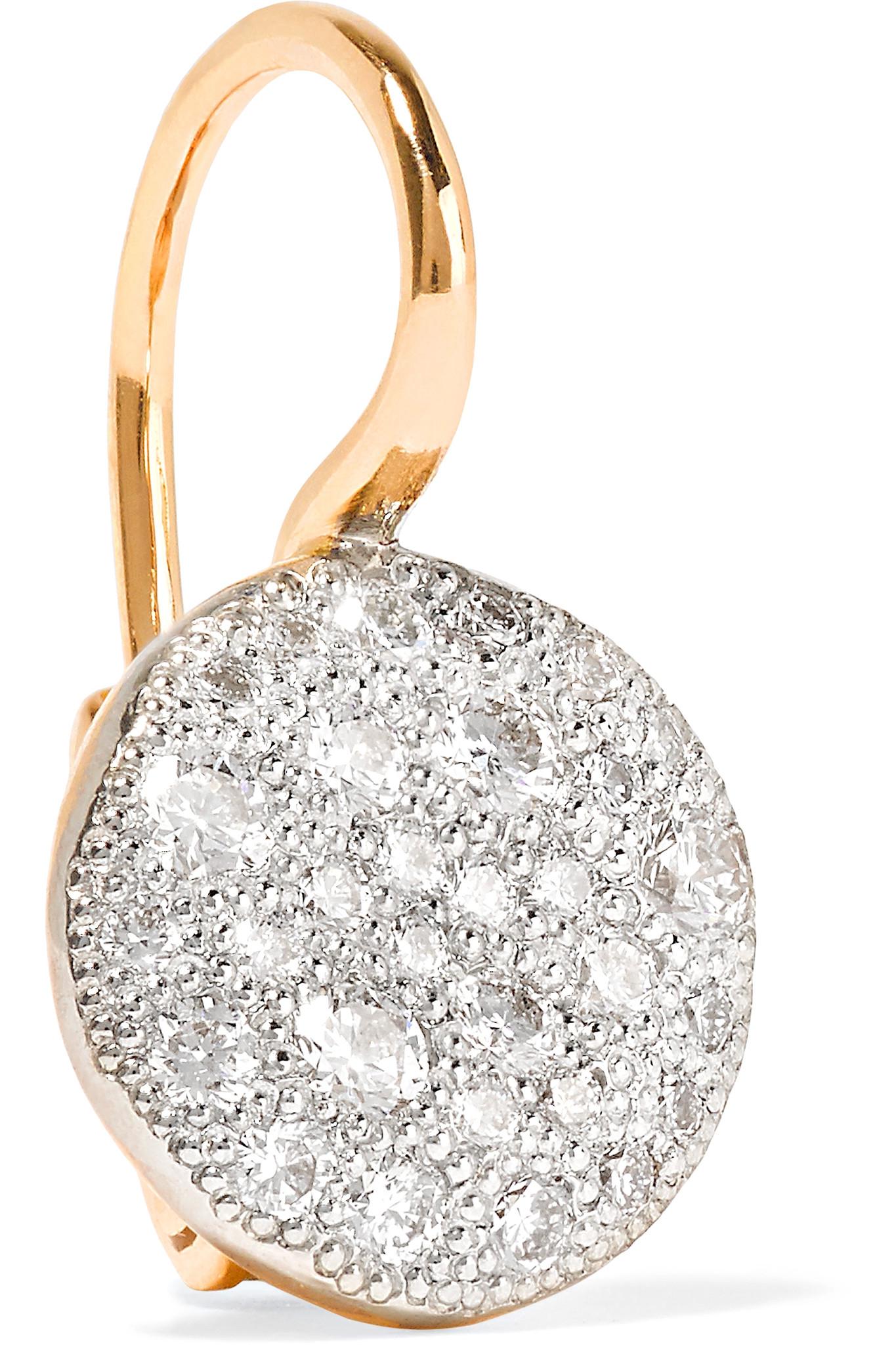 Lyst Pomellato Sabbia 18karat Rose Gold Diamond Earrings in Metallic