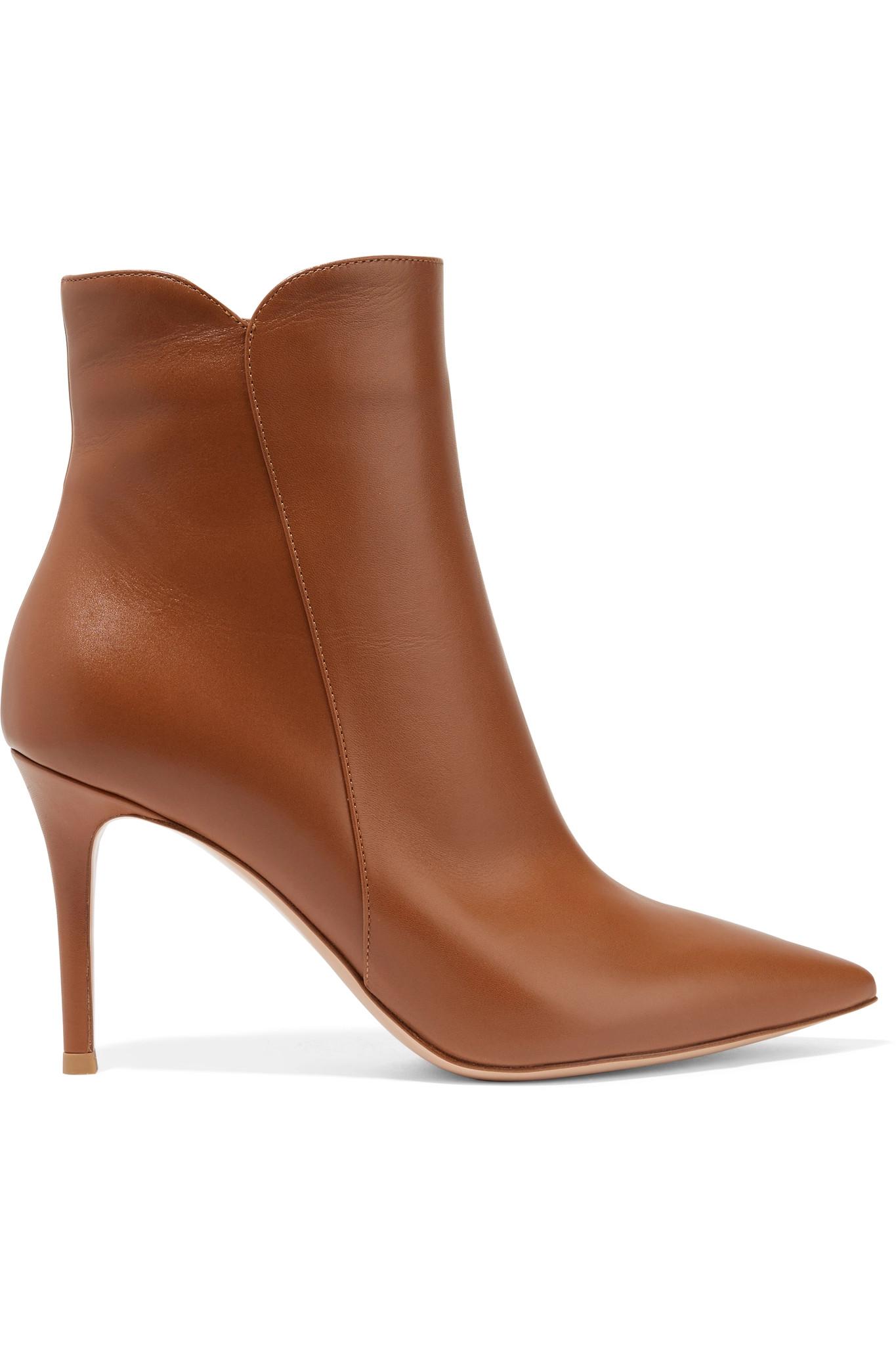 En Lyst Cuir coloris Marron Gianvito Rossi Levy 85 Bottines en AqBwq54