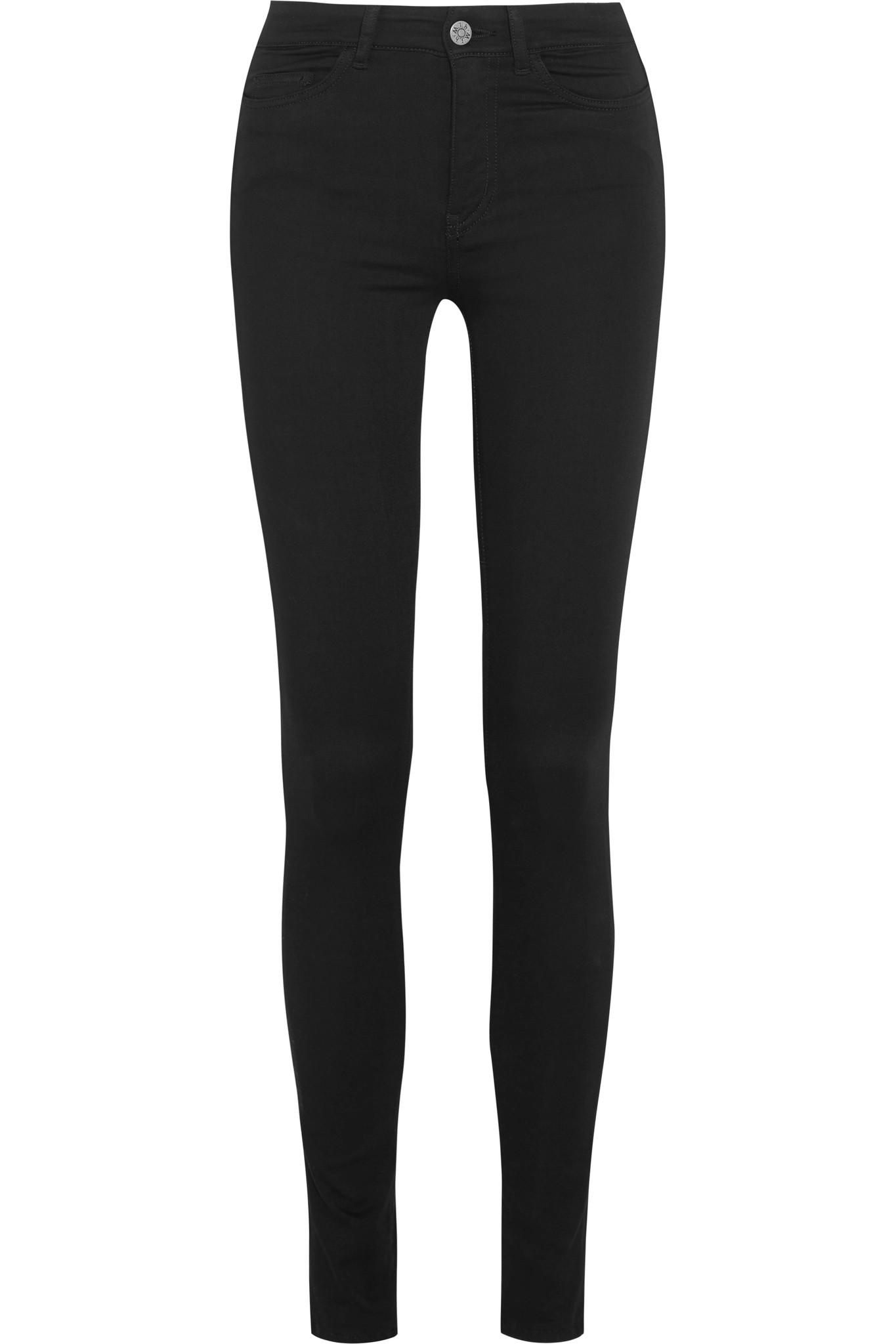 Lyst M.I.H Jeans Bodycon Midrise Skinny Jeans in Black