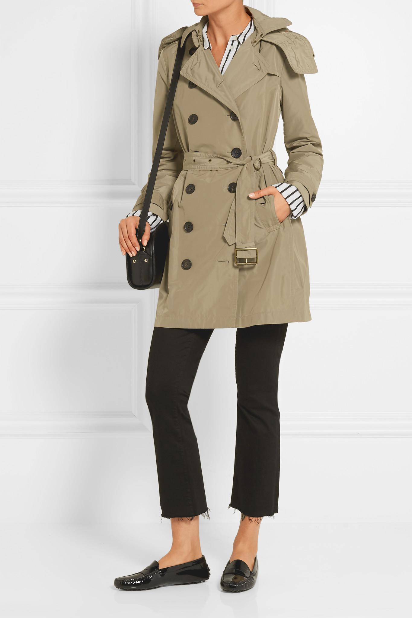 Lyst - Burberry Balmoral Packaway Hooded Shell Trench Coat