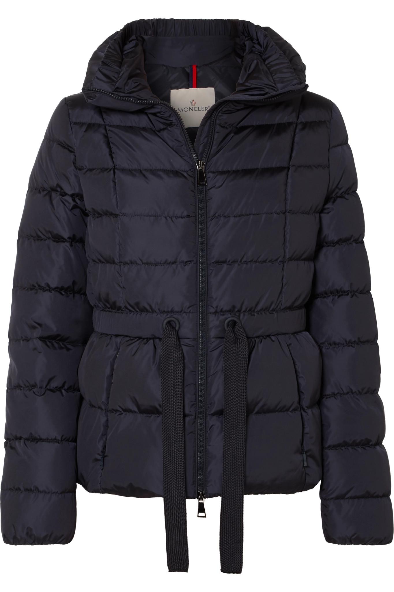 moncler wool and quilted shell down jacket