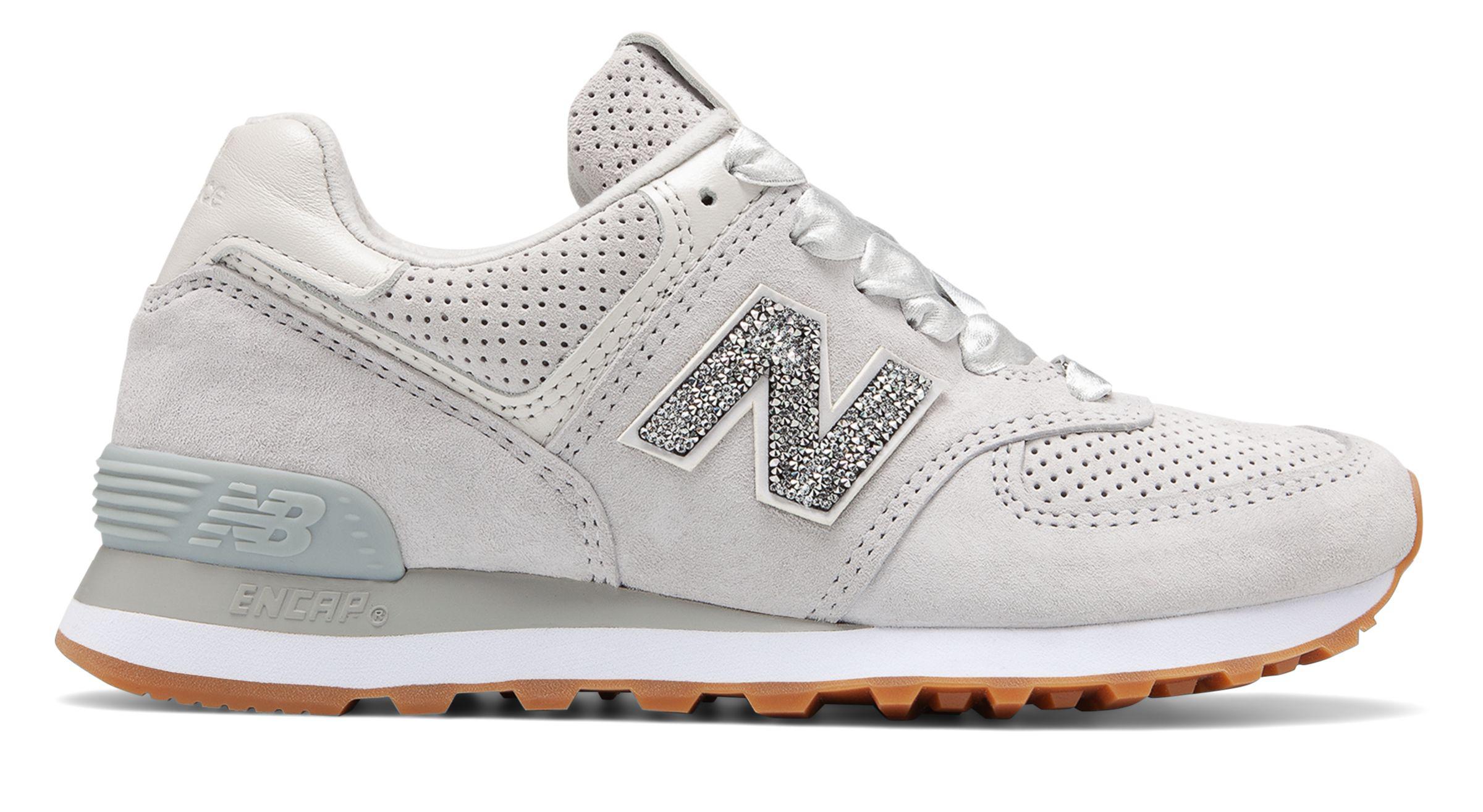 Lyst - New Balance Limited 574 With Swarovski Crystal in Gray