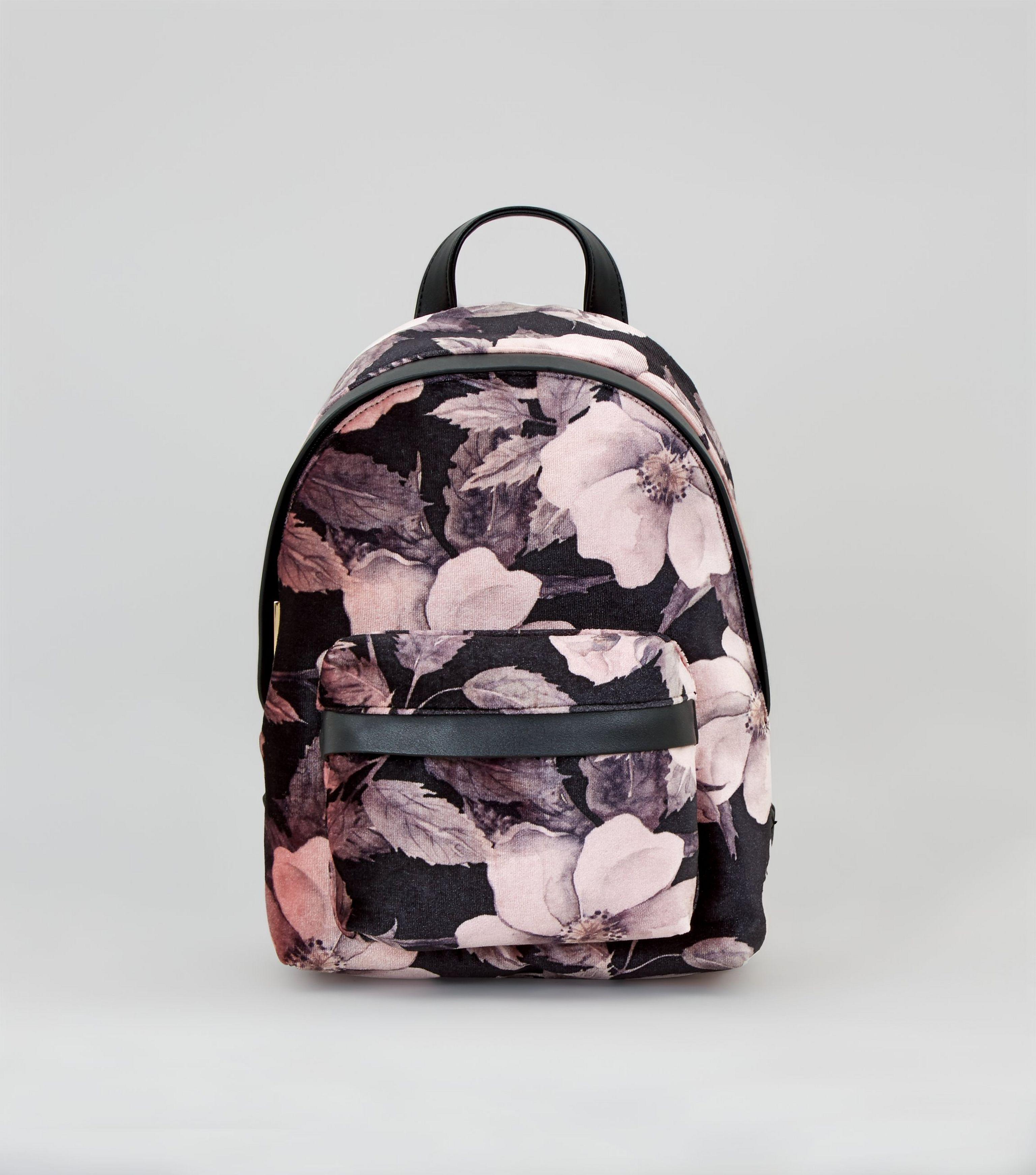 floral backpack purse