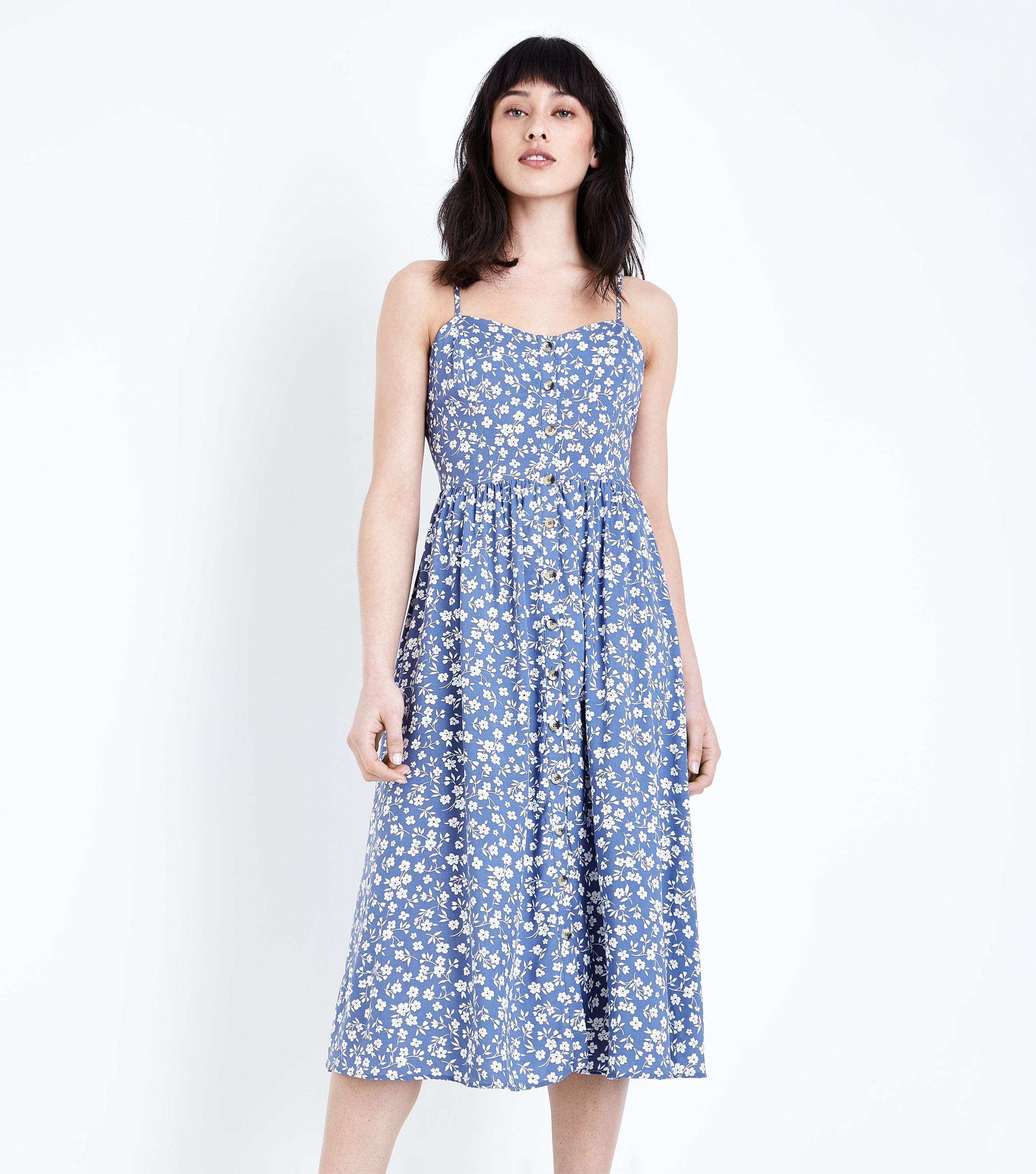 new look floral midi dress