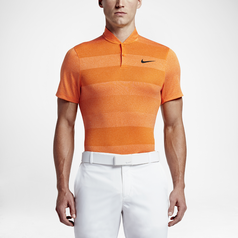 Nike Mm Fly Blade Men s Slim Fit Golf  Polo  Shirt in Orange  