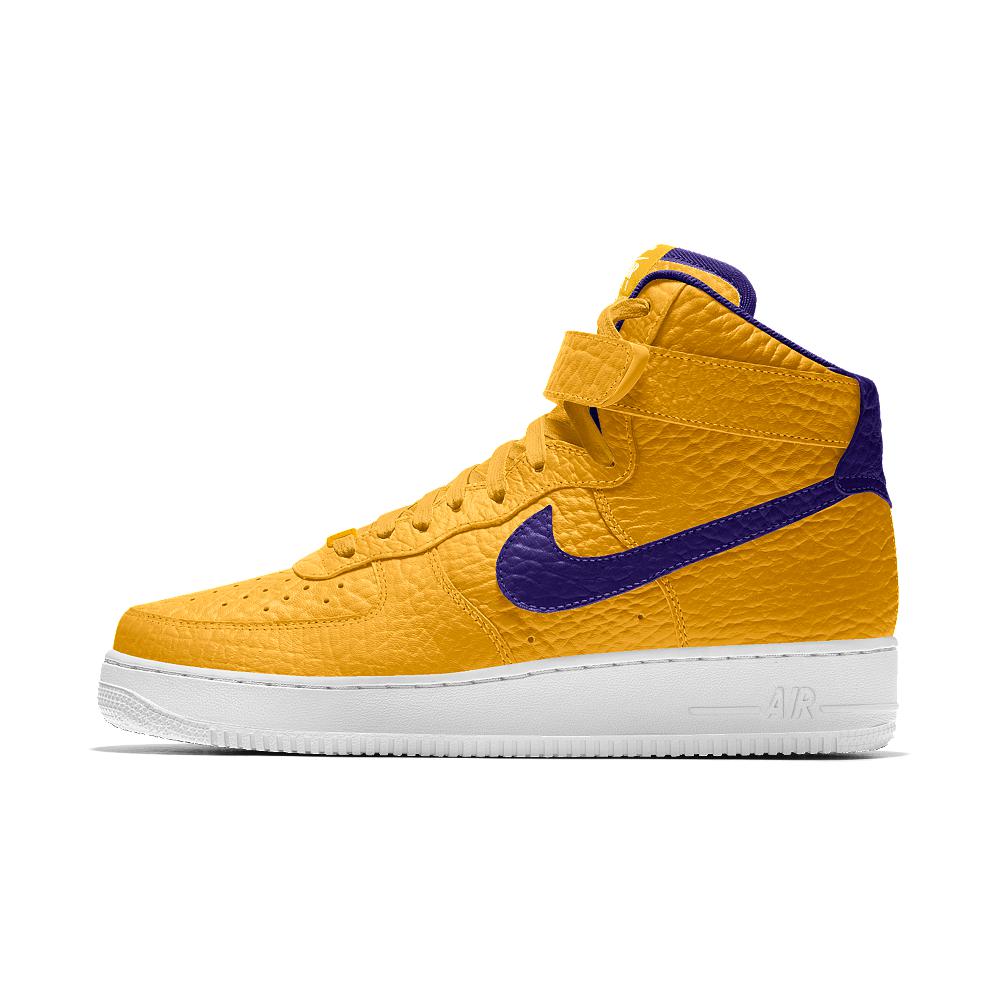Lyst - Nike Air Force 1 High Premium Id (los Angeles Lakers) Men's Shoe ...